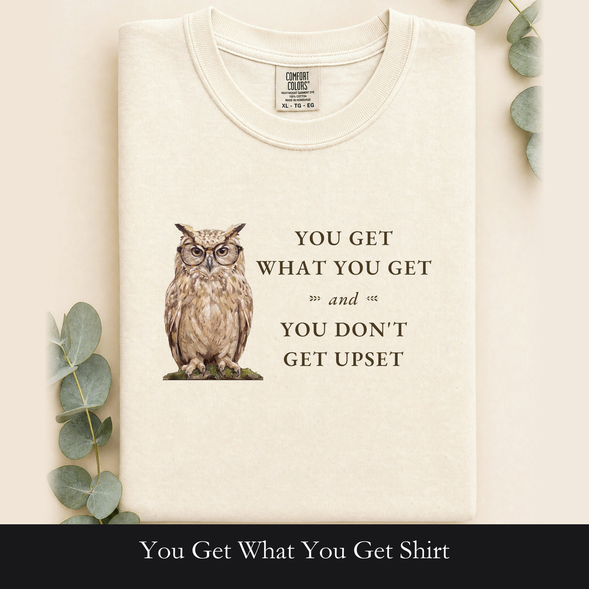 You Get What You Get Shirt, Funny Teacher Owl Tee, Classroom Saying Shirt, Back to School Gift, Preschool Teacher Tee