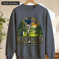 Retired Golfer Sweatshirt, Now Tee Time Is Full Time, Funny Golf Retirement Gift, Vintage Golf Crewneck