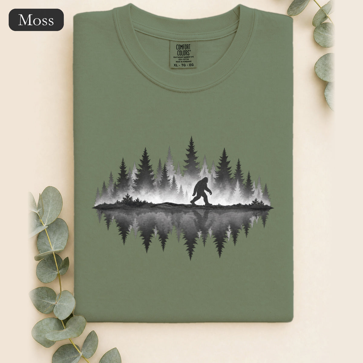 Bigfoot Silhouette Forest Shirt