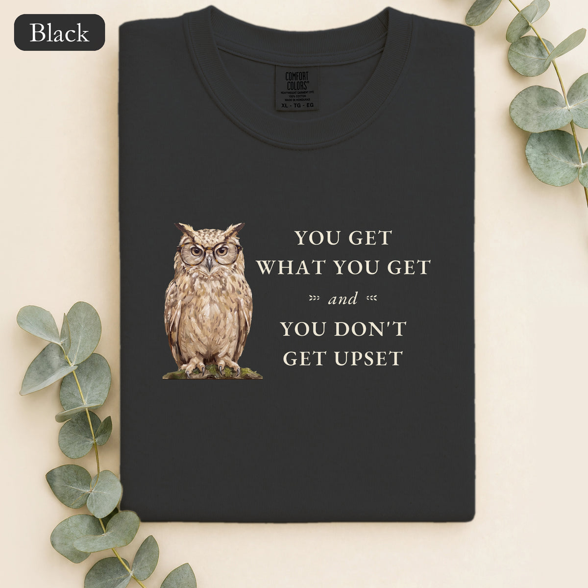You Get What You Get Shirt, Funny Teacher Owl Tee, Classroom Saying Shirt, Back to School Gift, Preschool Teacher Tee