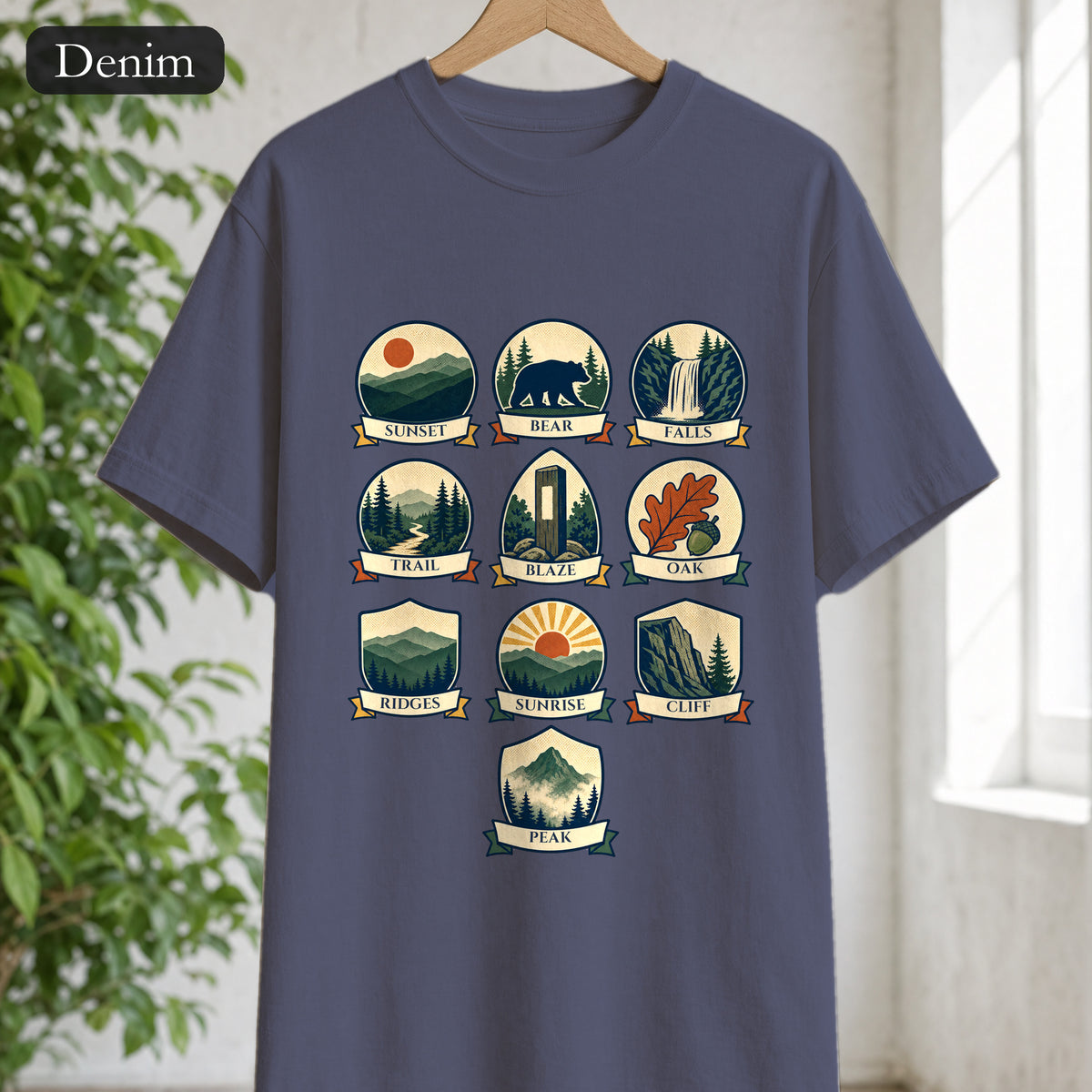 Appalachian Trail Shirt, Hiking Badge Tee, AT Thru Hiker Gift, Retro Adventure Nature Sweatshirt