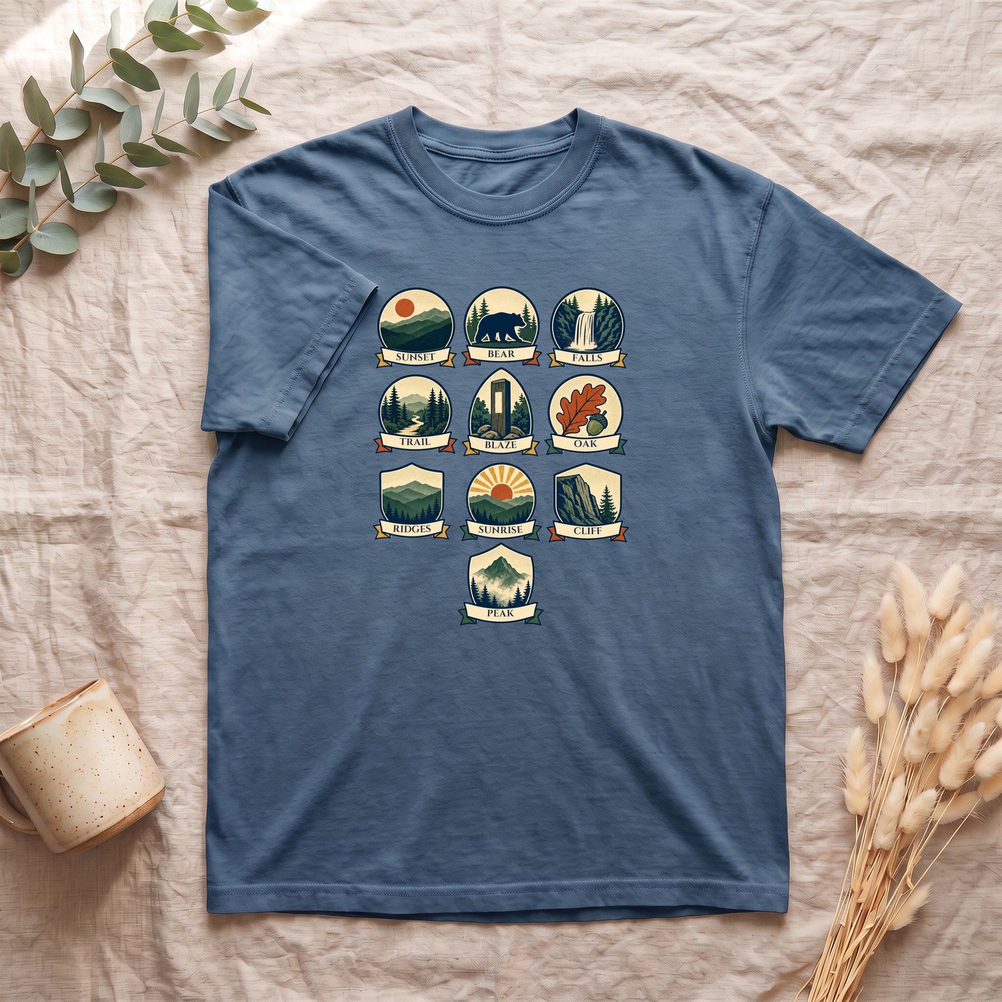 Appalachian Trail Shirt, Hiking Badge Tee, AT Thru Hiker Gift, Retro Adventure Nature Sweatshirt