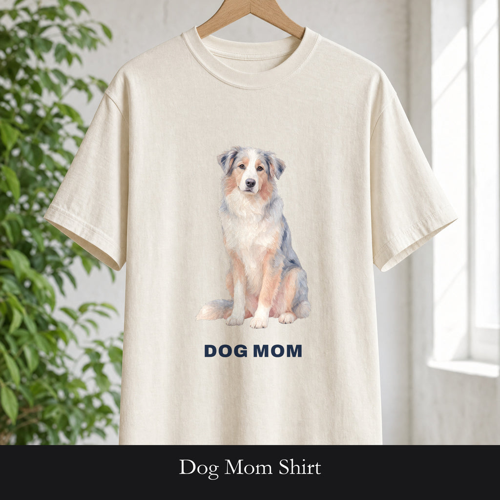 Dog Mom Shirt, Pastel Painterly Dog Tee, Cute Dog Lover Gift, Dog Owner Sweatshirt for Her