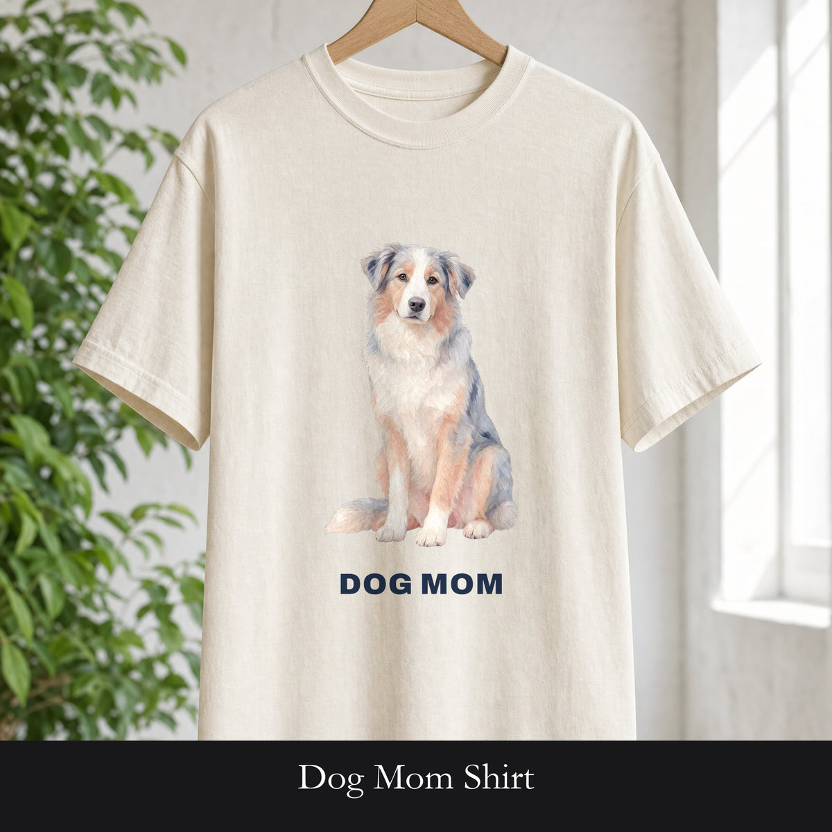 Dog Mom Shirt, Pastel Painterly Dog Tee, Cute Dog Lover Gift, Dog Owner Sweatshirt for Her