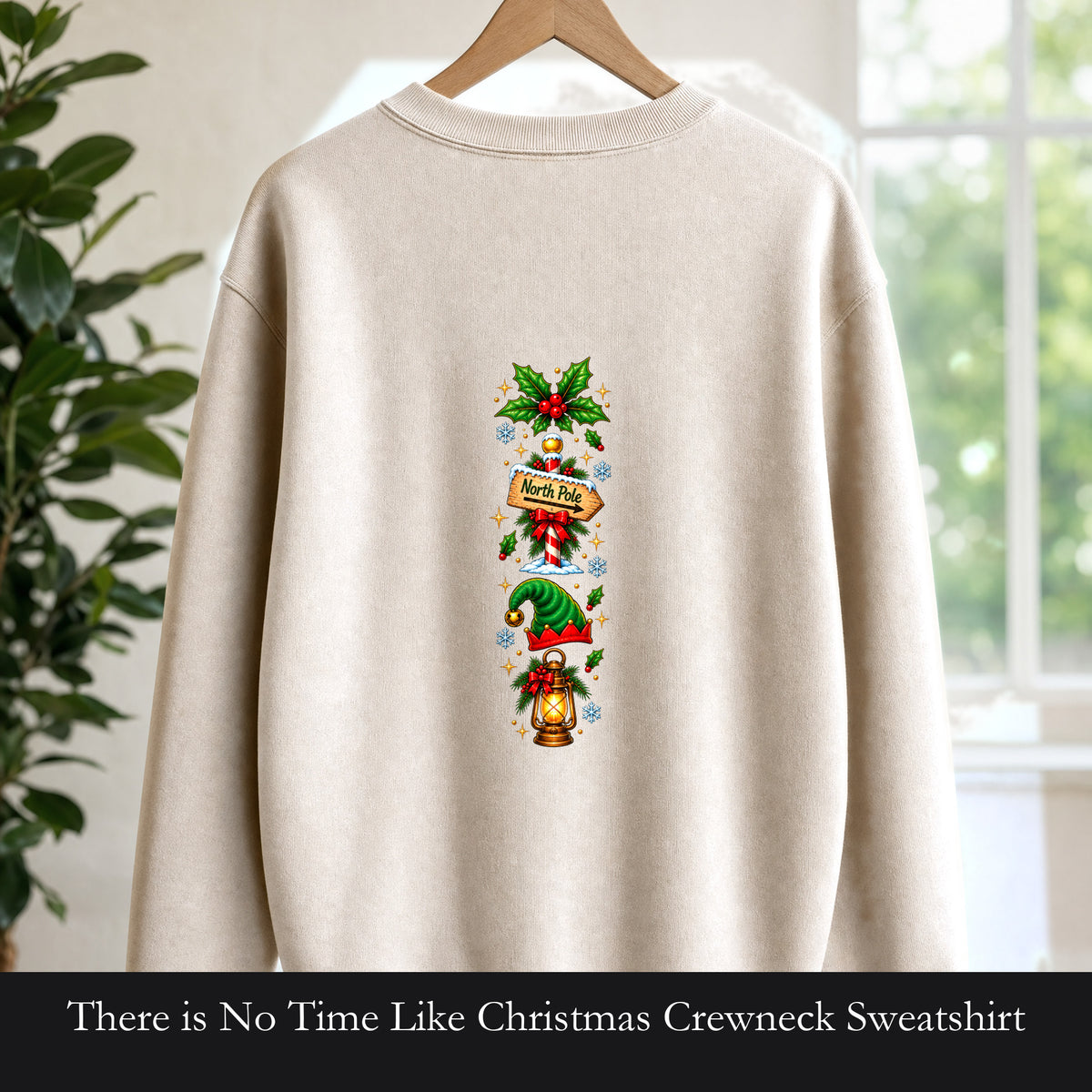 There is No Time Like Christmas Crewneck Sweatshirt | Elf Holiday Design