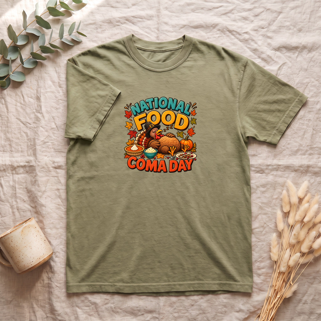 National Food Coma Day Shirt | Thanksgiving Turkey Pumpkin Feast