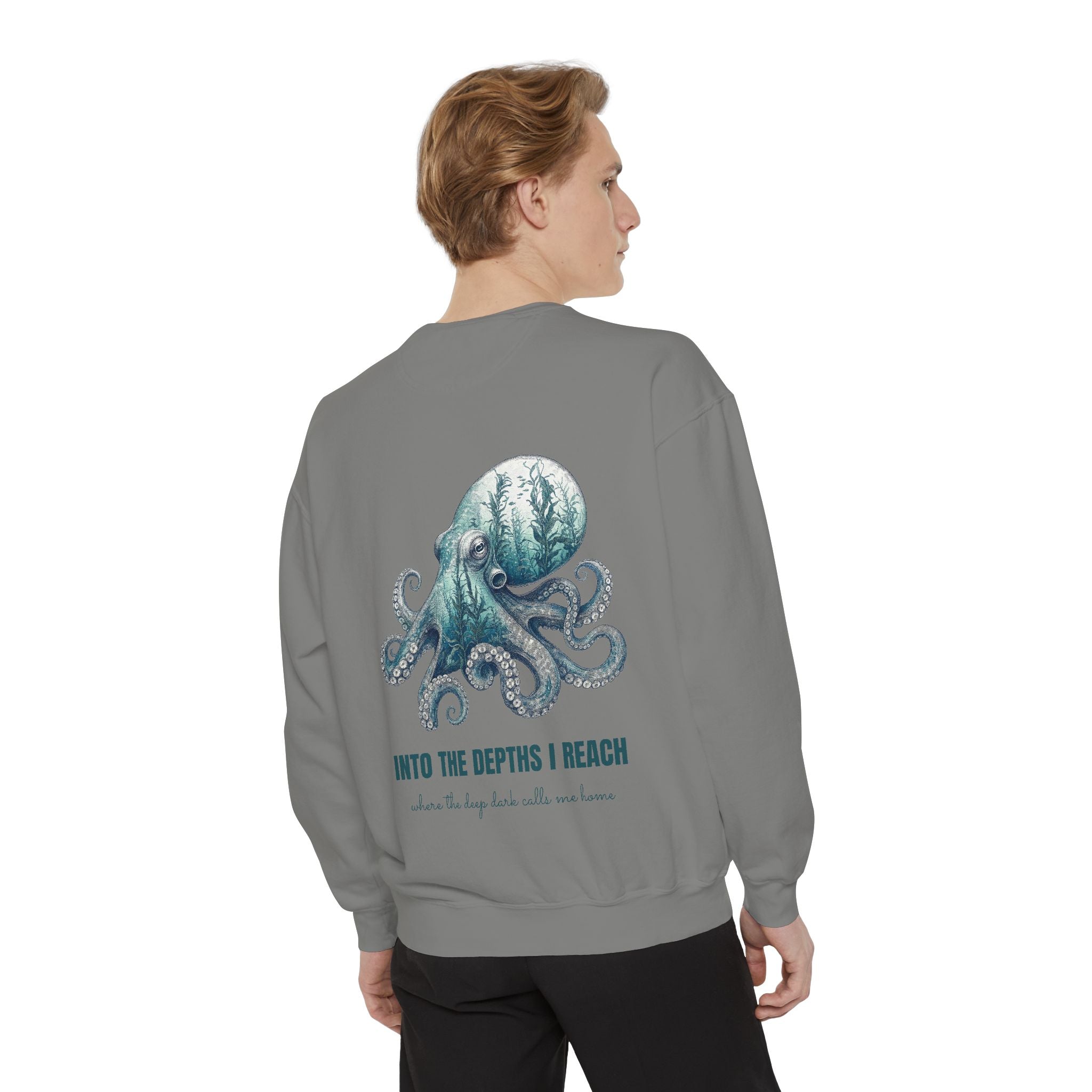Into the Depths I Reach Shirt, Octopus Double Exposure Tee, Ocean Diver Sea Life Gift, Nautical Marine Sweatshirt