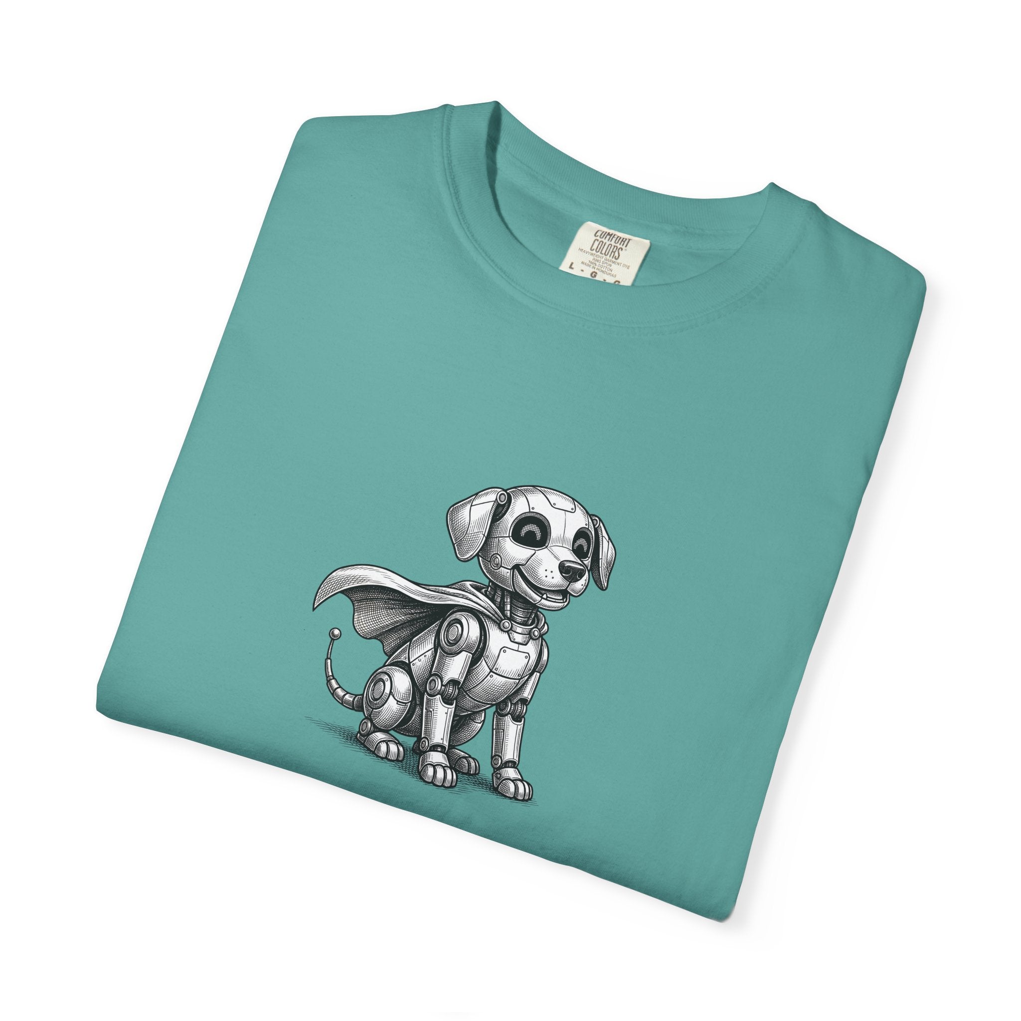 Robot Dog T-Shirt — Waiting for My Human to Reboot, Funny AI Tee