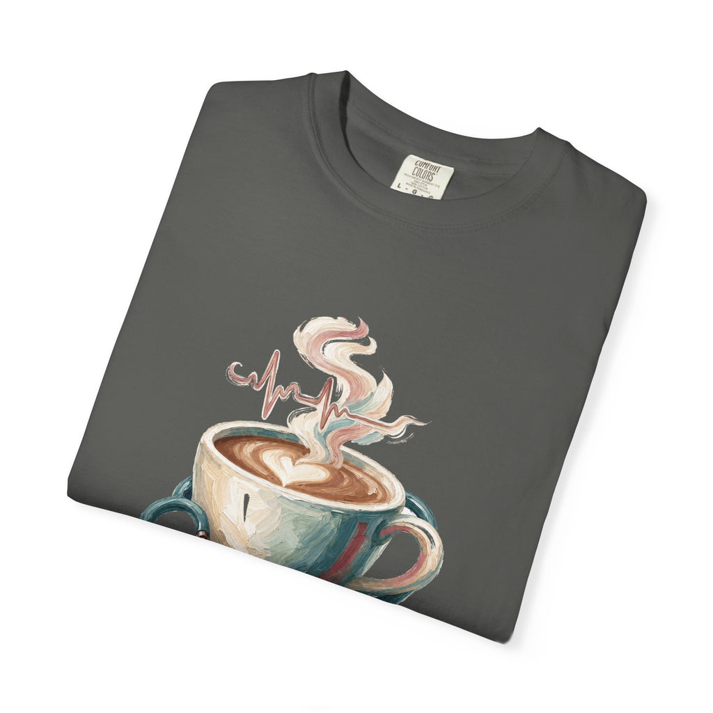 Nurse Shirt, Fueled by Coffee and Compassion Tee, Nurse Week RN Gift, Painterly Nurse Coffee Sweatshirt