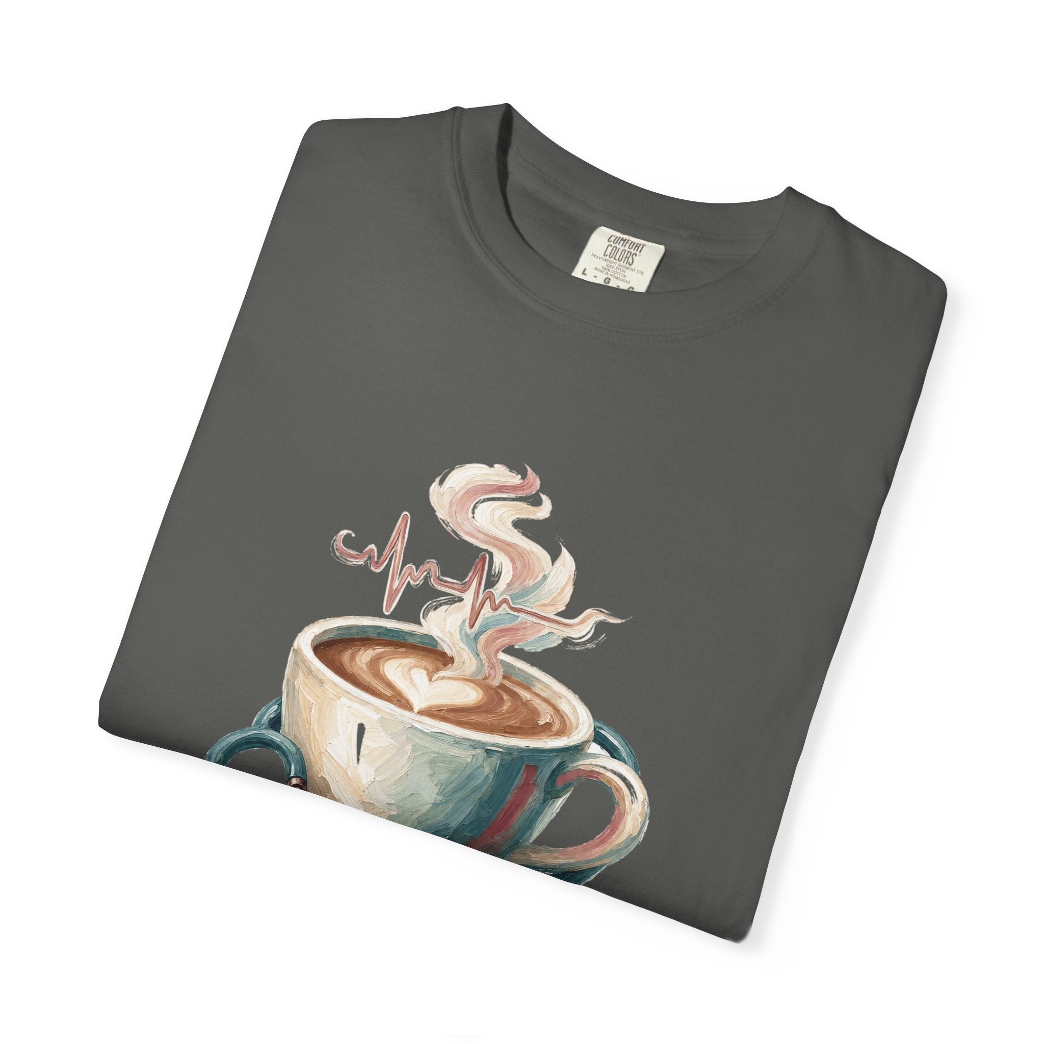 Nurse Shirt, Fueled by Coffee and Compassion Tee, Nurse Week RN Gift, Painterly Nurse Coffee Sweatshirt