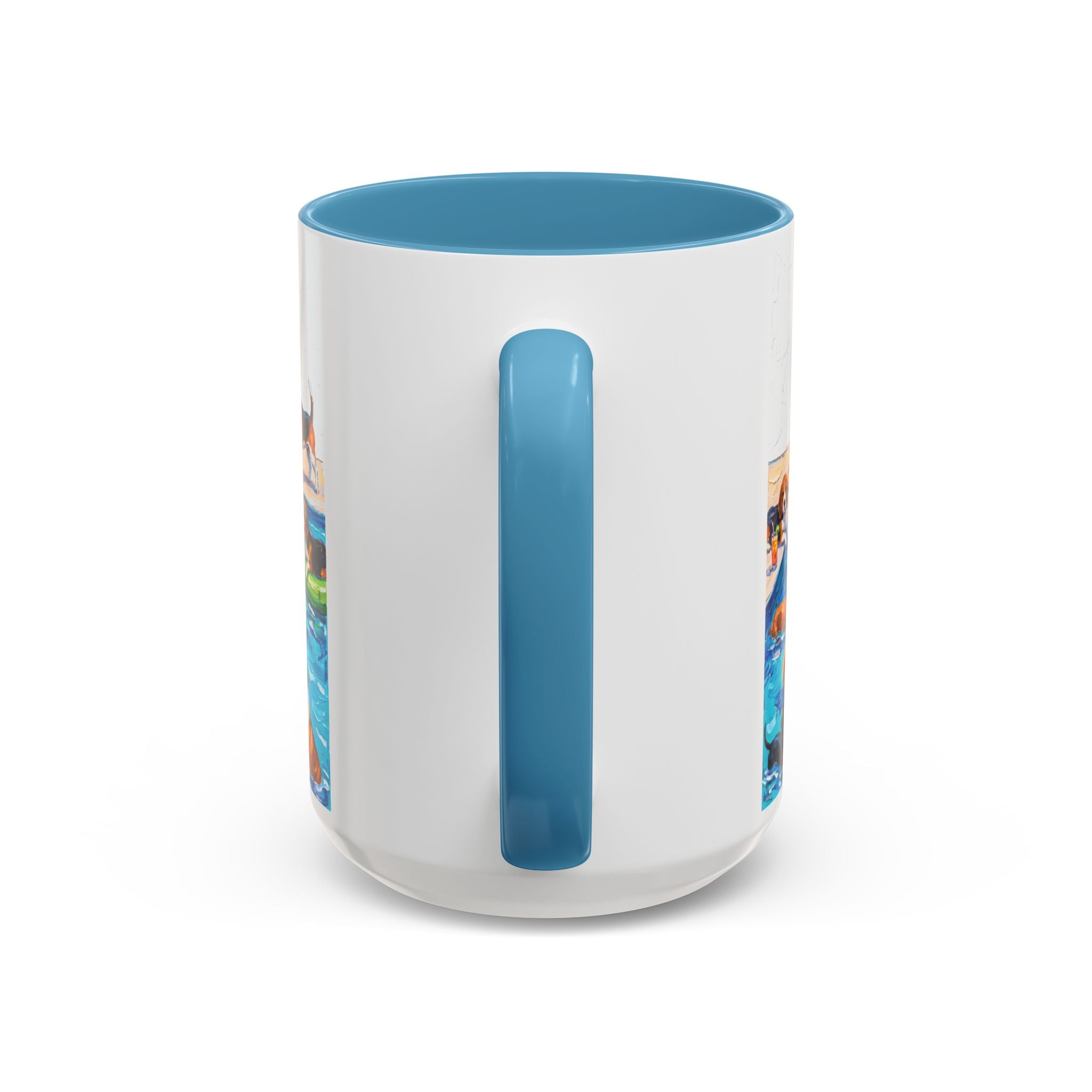 Dogs Pool Party Coffee Mug — Funny Summer Dog Mug (15 oz)