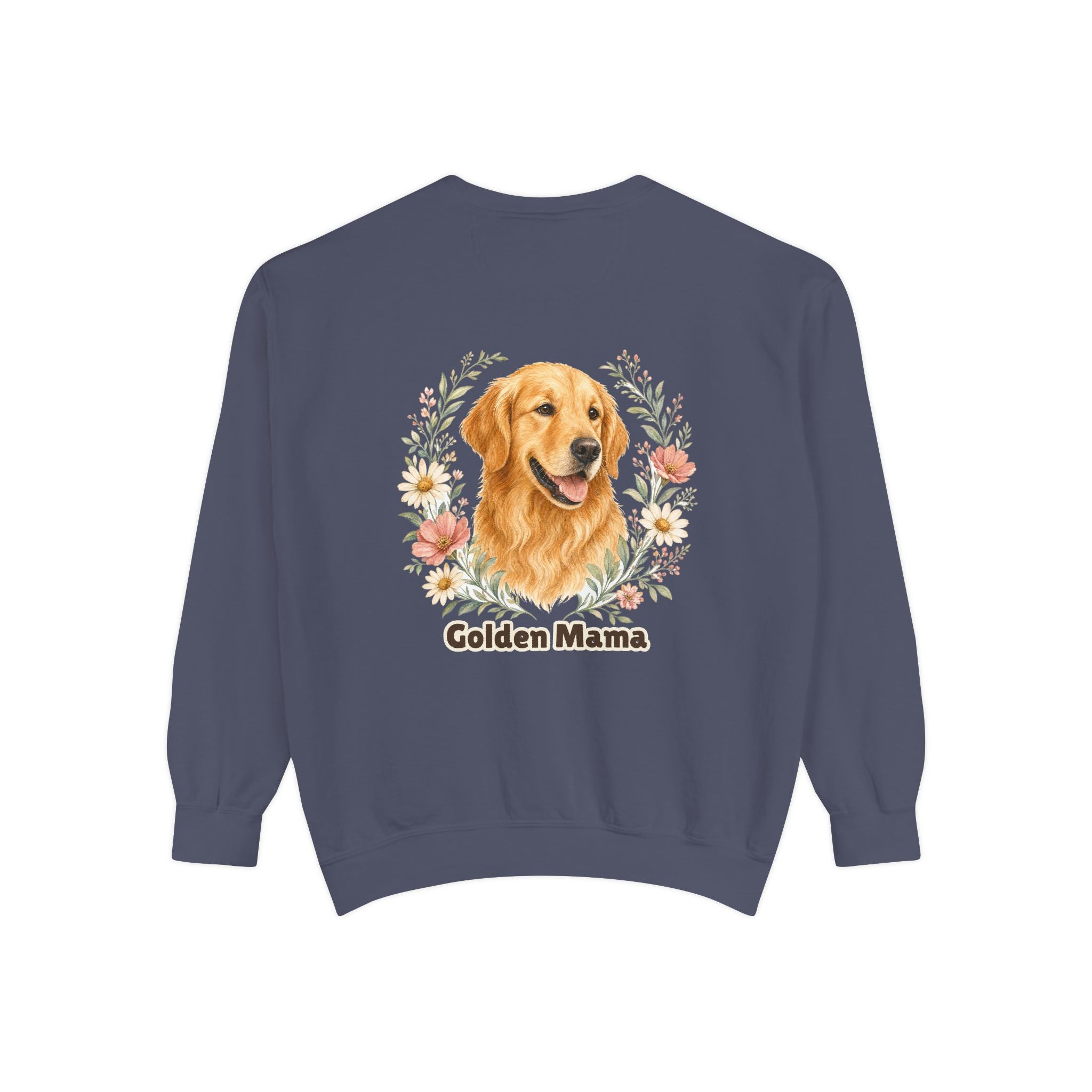 Golden Retriever Mom Shirt, Golden Mama Tee, Dog Mom Gift, Wildflower Dog Lover Sweatshirt, Cute Dog Owner Gift