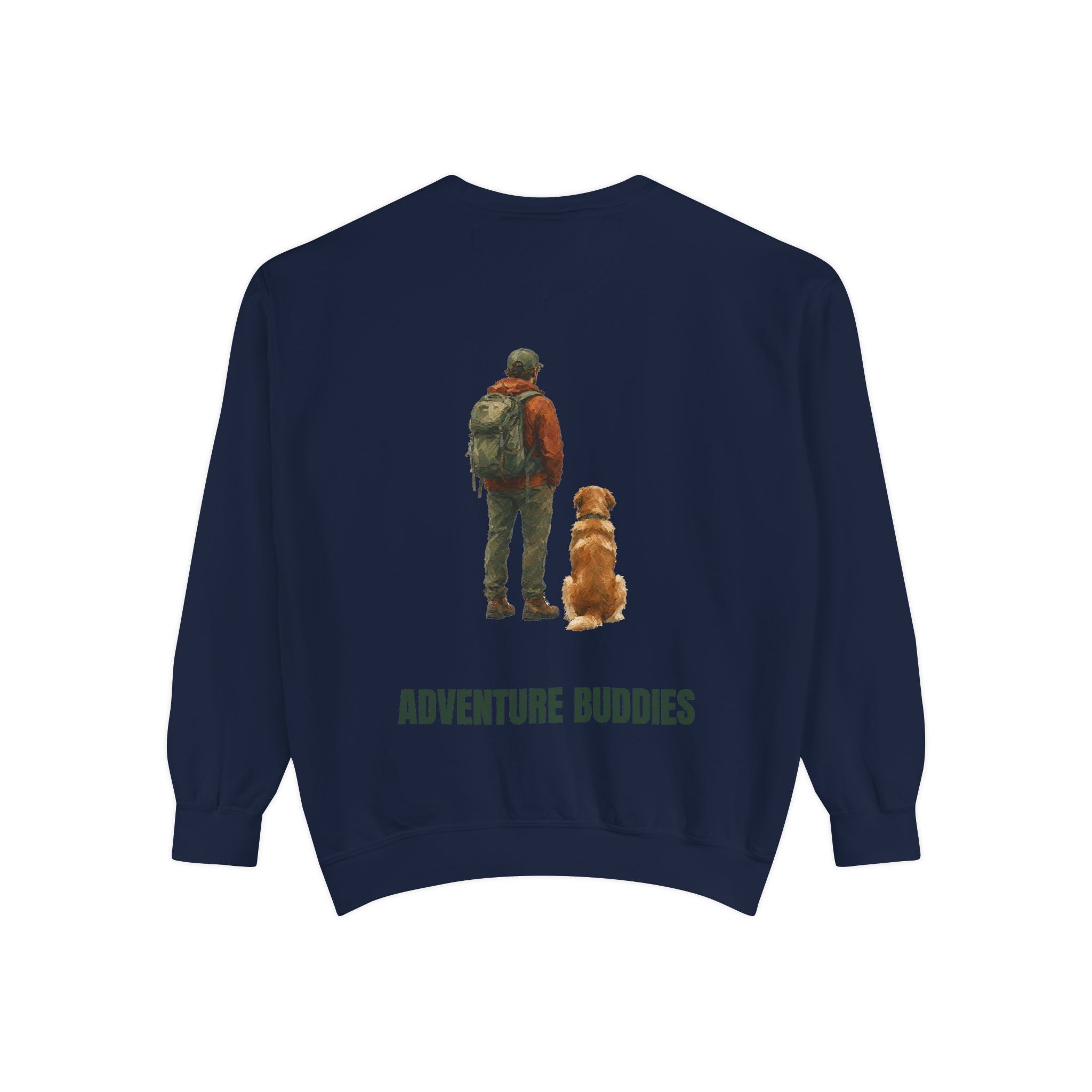 Adventure Buddies Shirt, Dog and Human Hiking Tee, Matching Dog Owner Gift, Painterly Outdoor Sweatshirt