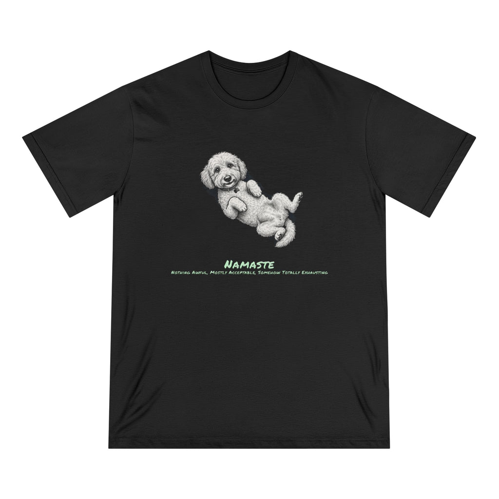 Organic Cotton Namaste Dog T-Shirt — Zen Yoga Dog Lover Tee