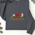 Embroidered Field Club Cardinal Owl Graphic Sweatshirt
