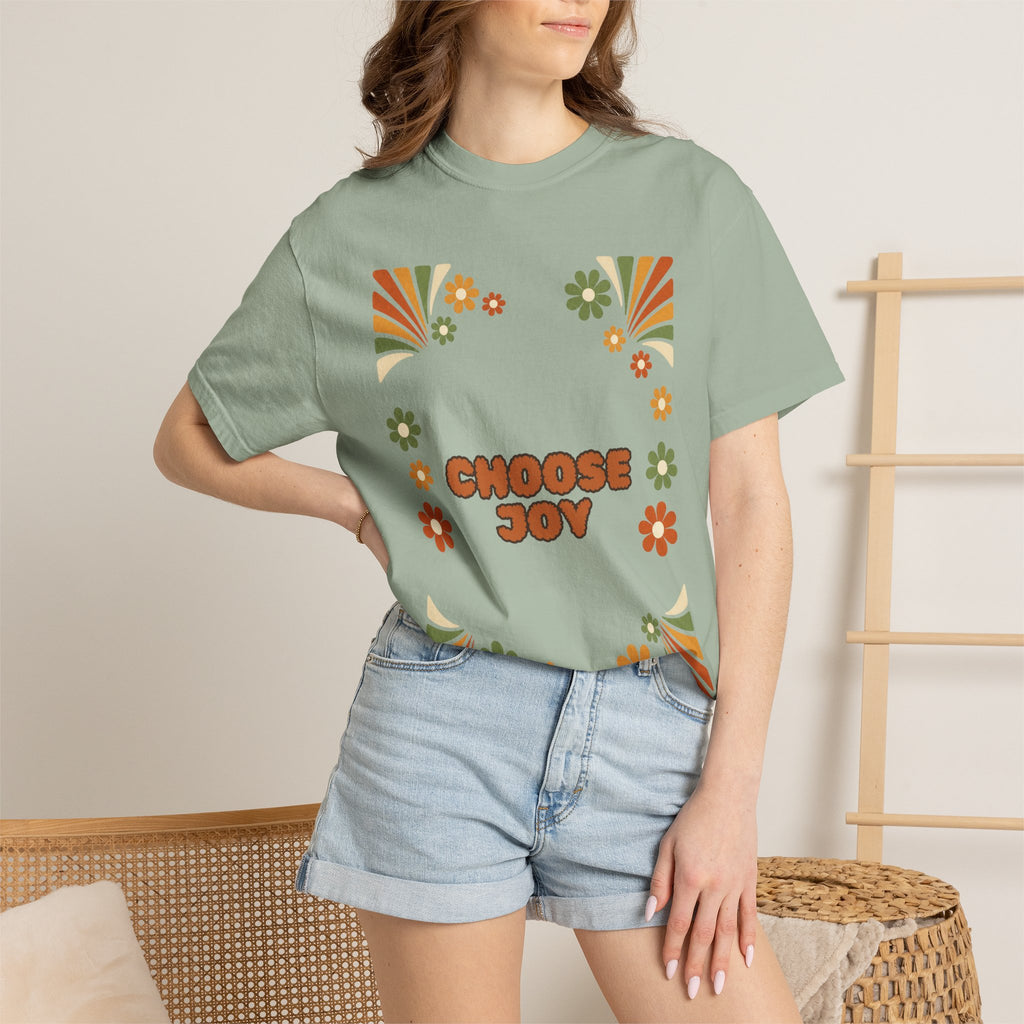 Choose Joy Shirt, Retro Groovy Tee, 70s Aesthetic Gift, Positive Affirmation Sweatshirt