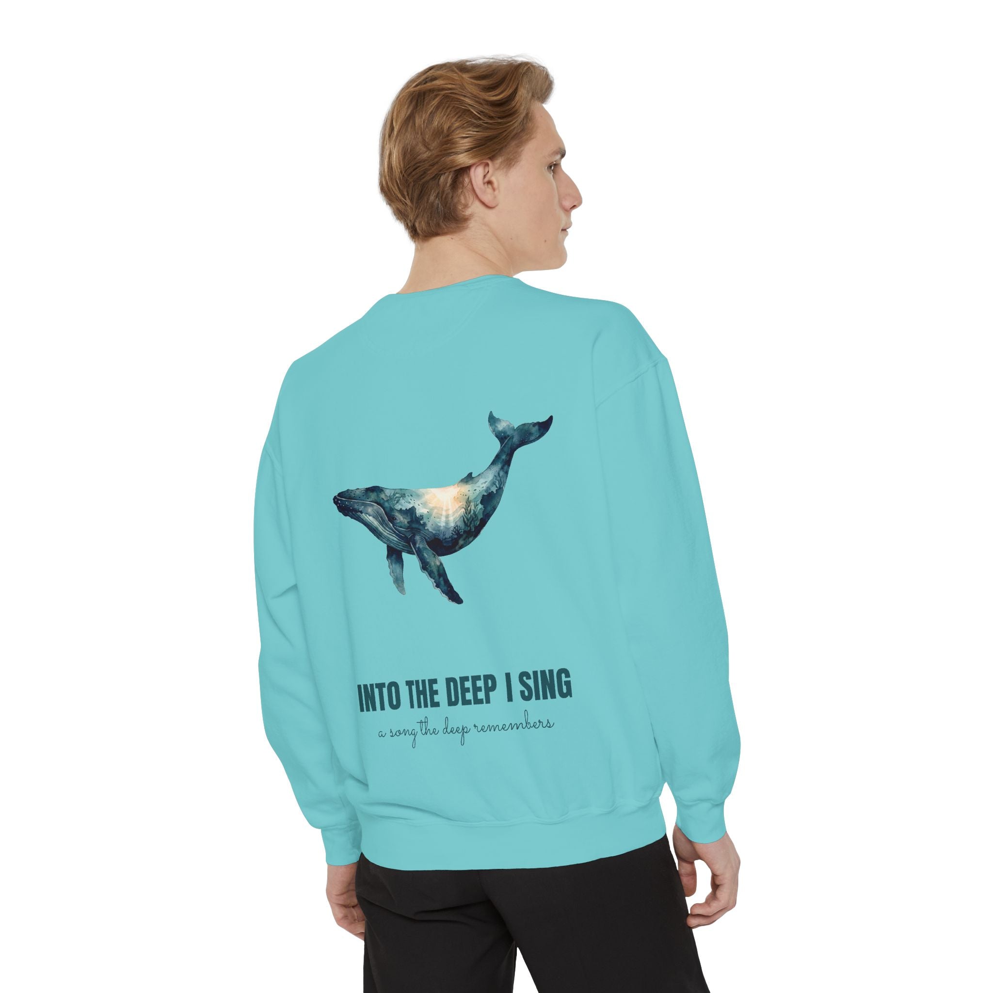 Into the Deep I Sing Shirt, Humpback Whale Double Exposure Tee, Ocean Lover Marine Life Gift, Nautical Sweatshirt