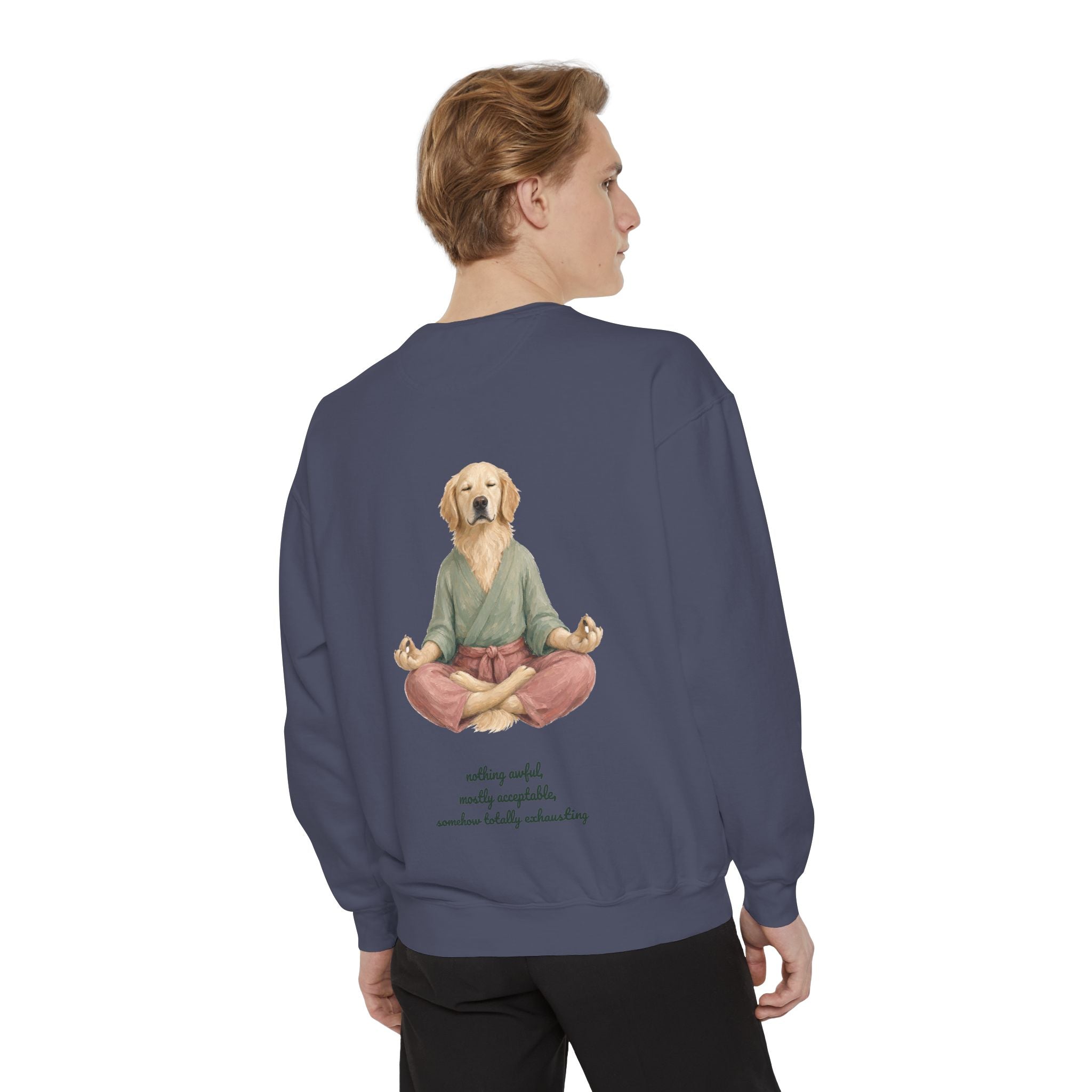Yoga Dog Shirt, Namaste Zen Dog Tee, Funny Meditation Dog Mom Gift, Painterly Dog Lover Sweatshirt