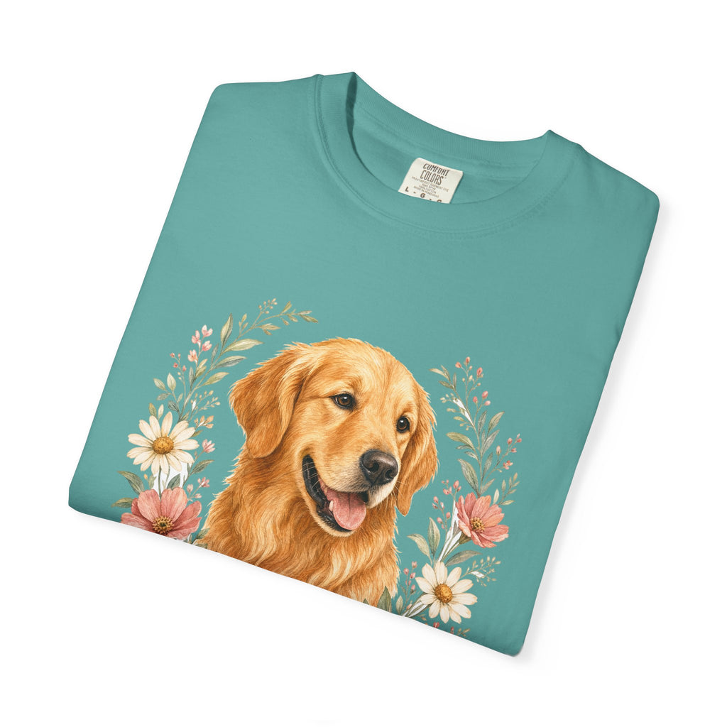Golden Retriever Grandma Shirt, Golden Grandma Tee, Dog Grandma Gift, Wildflower Dog Lover Sweatshirt