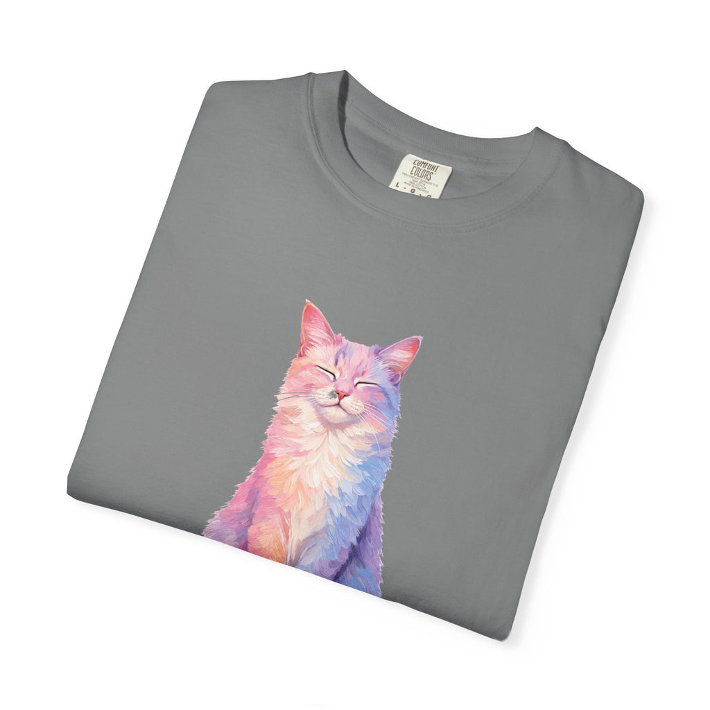 Cat Mom Shirt, Pastel Painterly Cat Tee, Cute Cat Lover Gift, Cat Owner Sweatshirt for Her