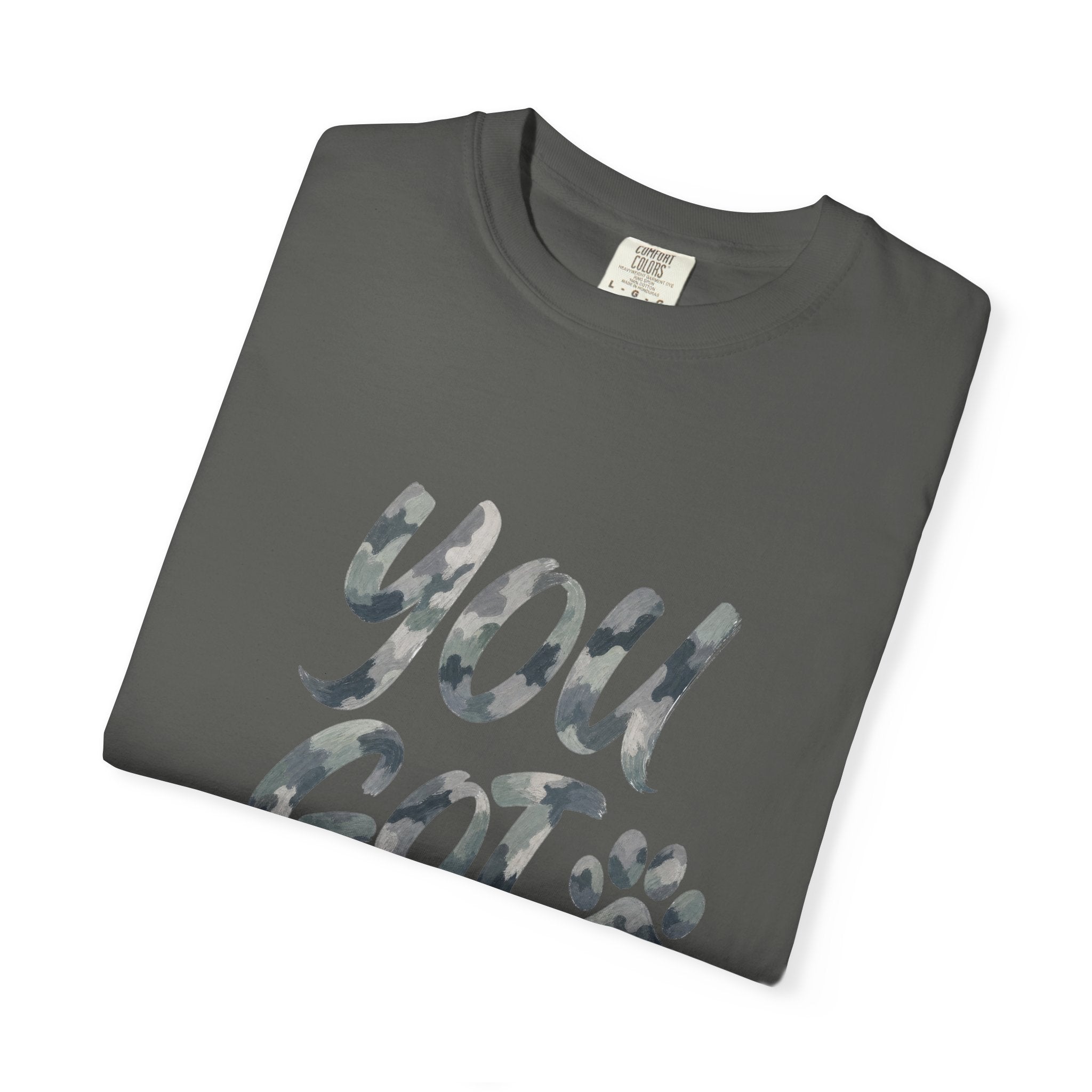 You Got This Shirt, Camo Motivational Tee, Encouragement Mental Health Gift, Positive Vibes Paw Print Sweatshirt