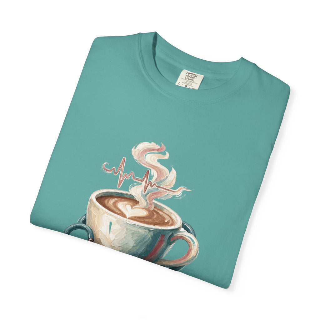 Nurse Shirt, Fueled by Coffee and Compassion Tee, Nurse Week RN Gift, Painterly Nurse Coffee Sweatshirt