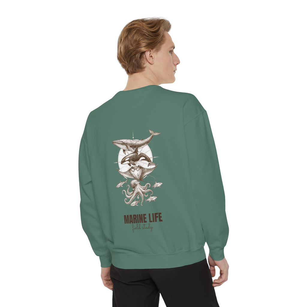Ocean Life Sketch Shirt, Vintage Marine Animals Tee, Sailor Journal Sea Life Gift, Nautical Ocean Lover Sweatshirt