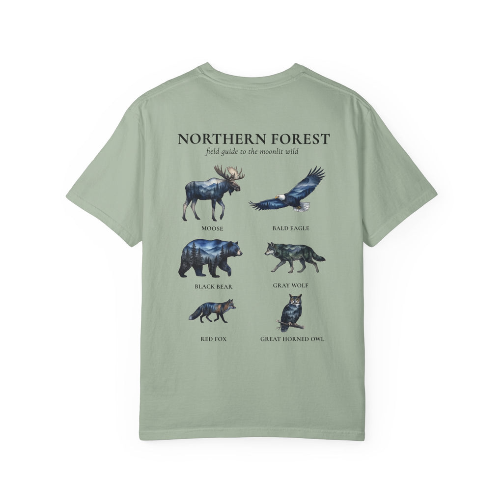 Northern Forest Field Guide T-Shirt — Woodland Wildlife Tee