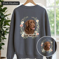 Chocolate Lab Mom Shirt, Labrador Mom Tee, Dog Mom Gift, Wildflower Dog Lover Sweatshirt, Cute Dog Owner Gift