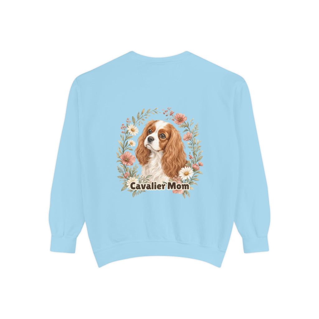 Cavalier Mom Shirt, Cavalier King Charles Spaniel Tee, Dog Mom Gift, Wildflower Dog Lover Sweatshirt