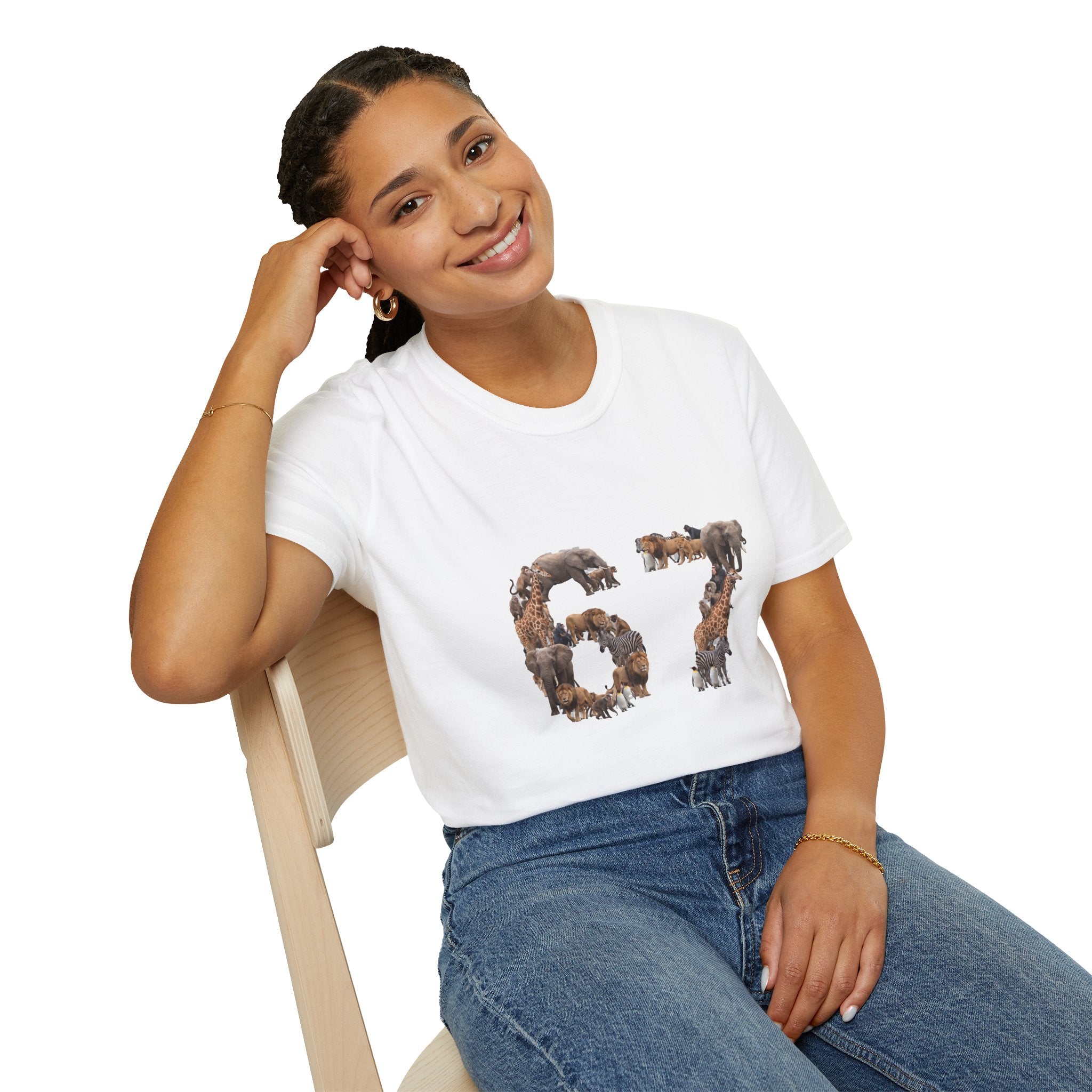 Zoo Animals 67 T-Shirt — Funny 67 Meme Animal Tee