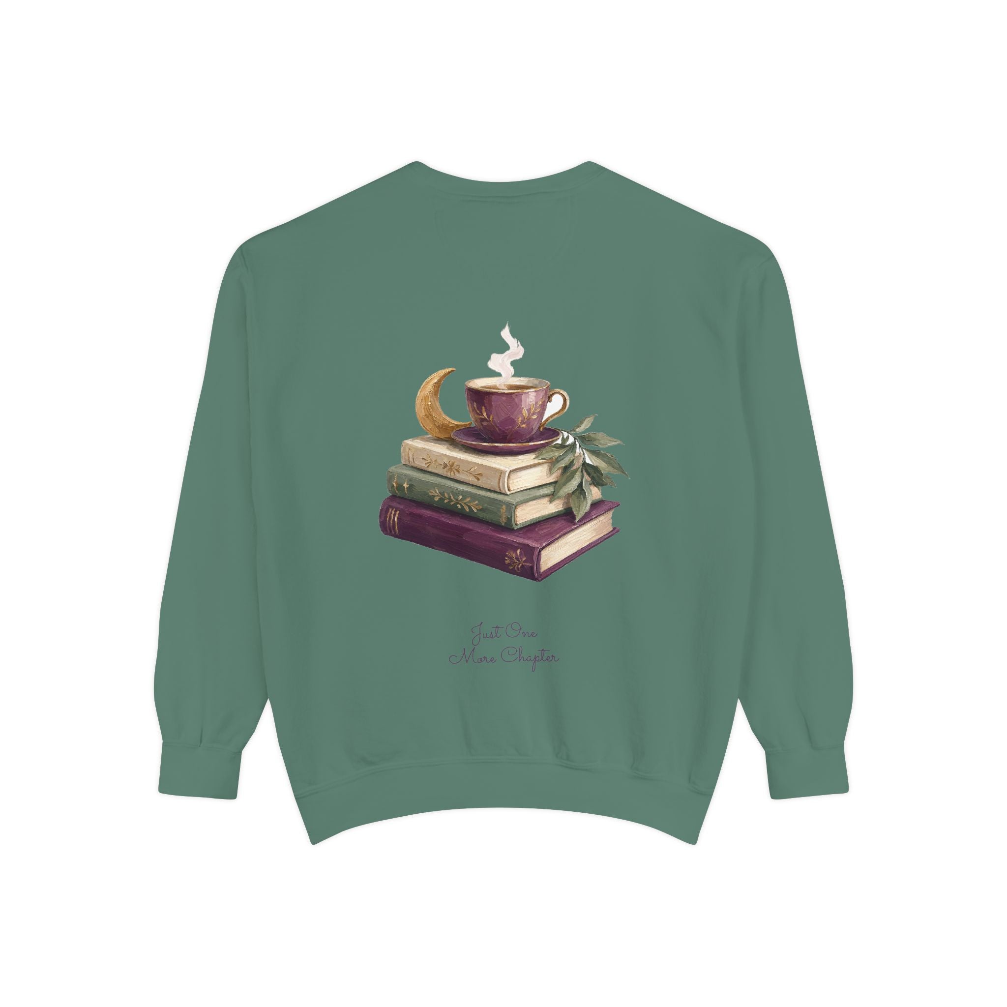 Just One More Chapter Shirt, Bookish Reader Tee, Book Lover Cozy Gift, Painterly Reading Sweatshirt