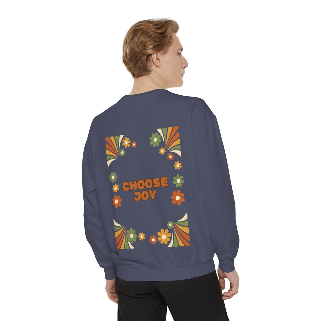 Choose Joy Shirt, Retro Groovy Tee, 70s Aesthetic Gift, Positive Affirmation Sweatshirt