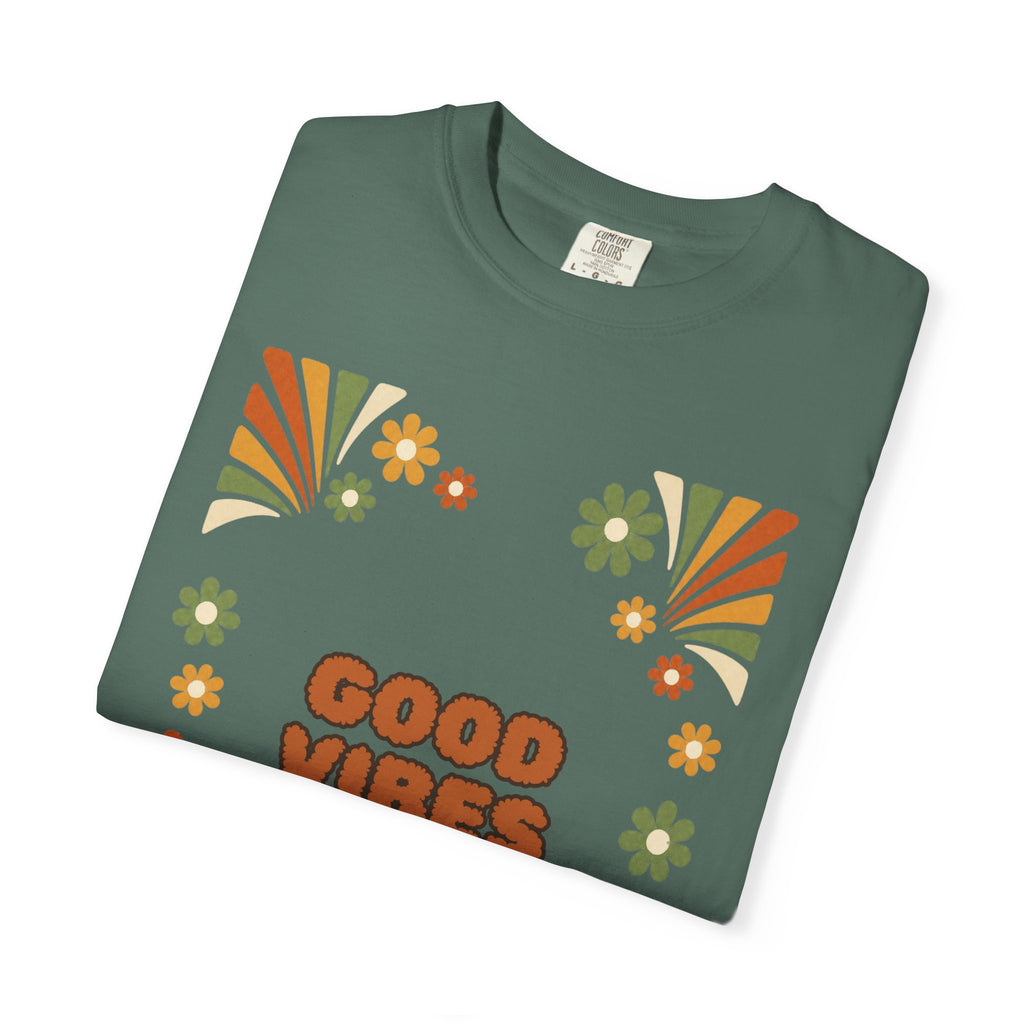 Good Vibes Only Shirt, Retro Groovy Tee, 70s Aesthetic Gift, Positive Affirmation Sweatshirt