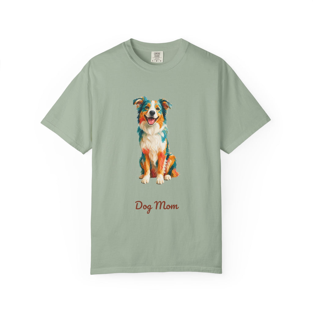 Dog Mom Shirt, Vibrant Painterly Dog Tee, Bold Dog Lover Gift, Colorful Dog Owner Sweatshirt
