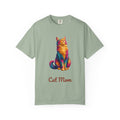 Cat Mom Shirt, Vibrant Painterly Cat Tee, Bold Cat Lover Gift, Colorful Cat Owner Sweatshirt