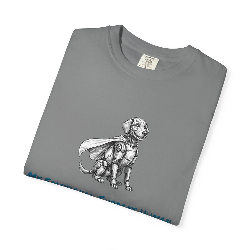Robot Dog T-Shirt — My Emotional Support Human Is Offline