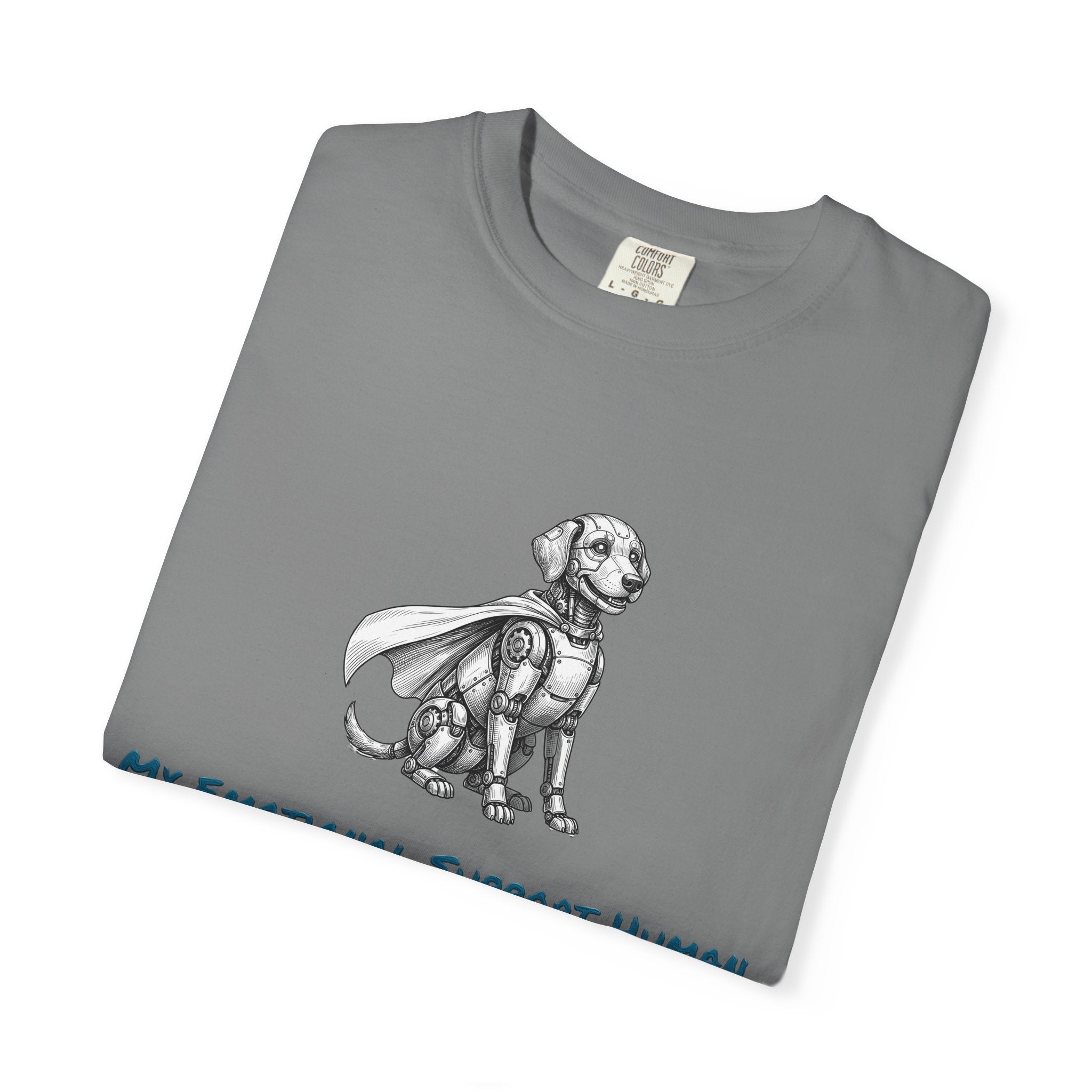 Robot Dog T-Shirt — My Emotional Support Human Is Offline