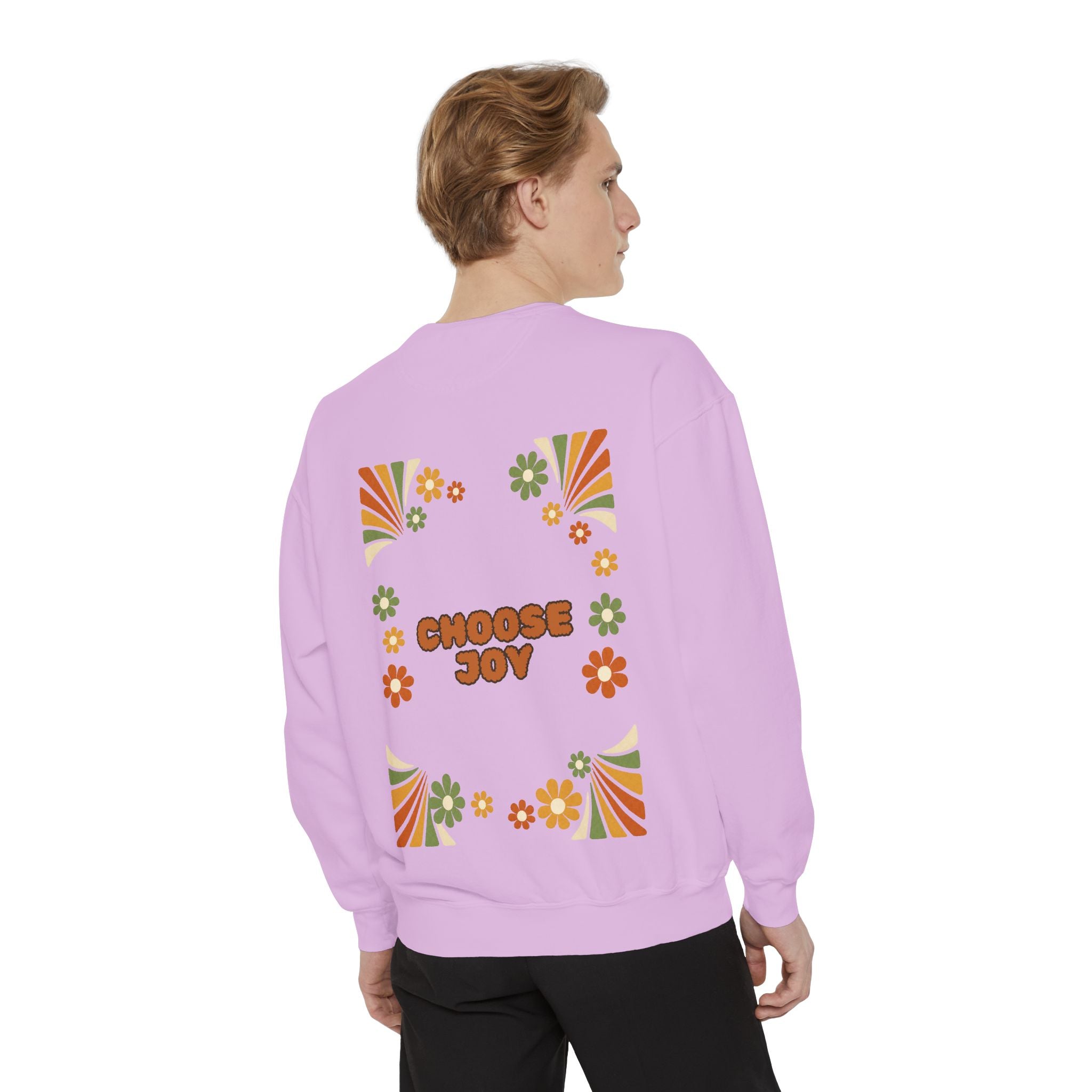 Choose Joy Shirt, Retro Groovy Tee, 70s Aesthetic Gift, Positive Affirmation Sweatshirt