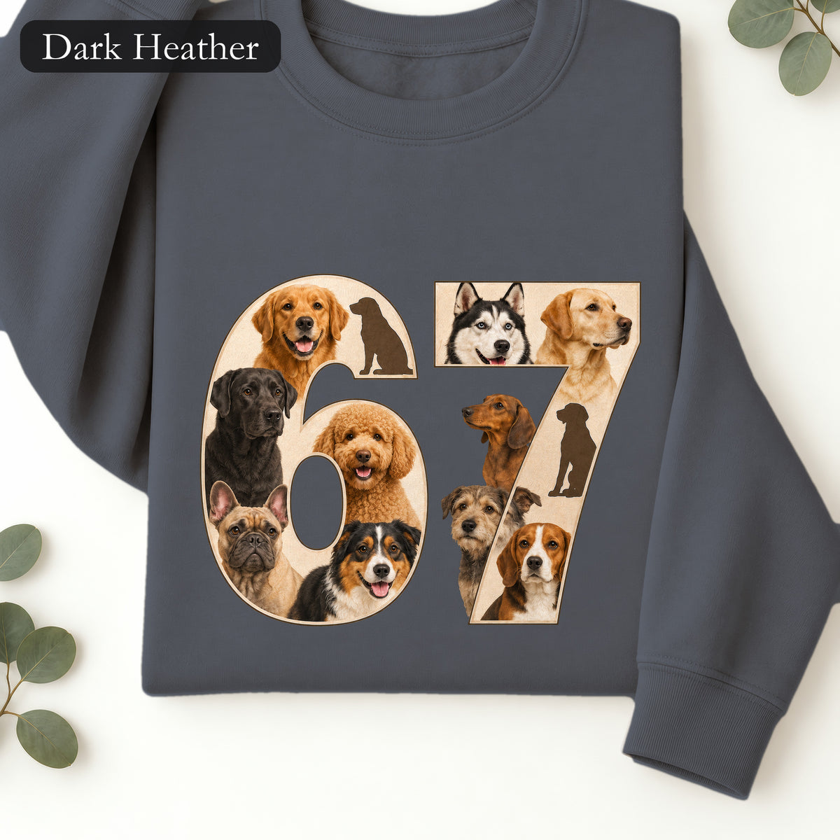 67 Dogs Shirt, Funny 67 Meme Dog Tee, Trendy Dog Number Gift, Dog Lover Sweatshirt