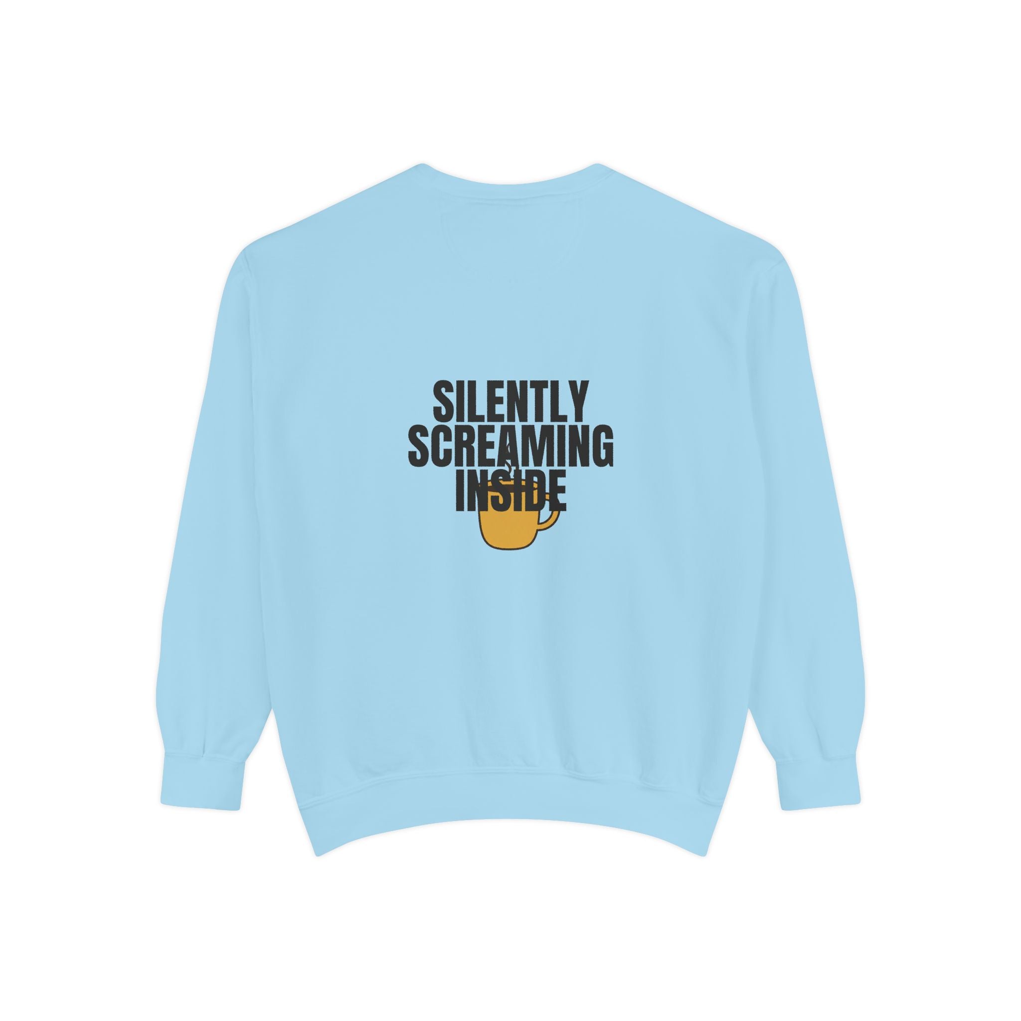 Silently Screaming Inside Shirt, Funny Sarcastic Tee, Coffee Lover Gift, Introvert Humor Sweatshirt