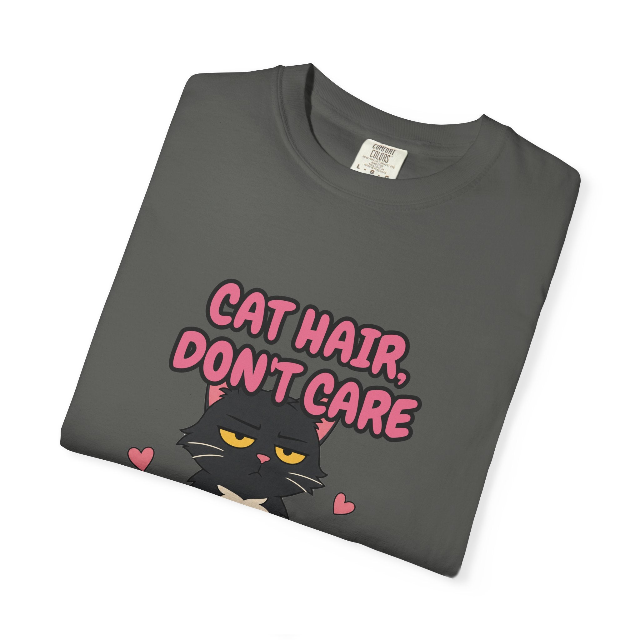 Cat Hair Don't Care Shirt, Funny Cat Mom Tee, Cat Lover Gift, Cat Owner Sweatshirt