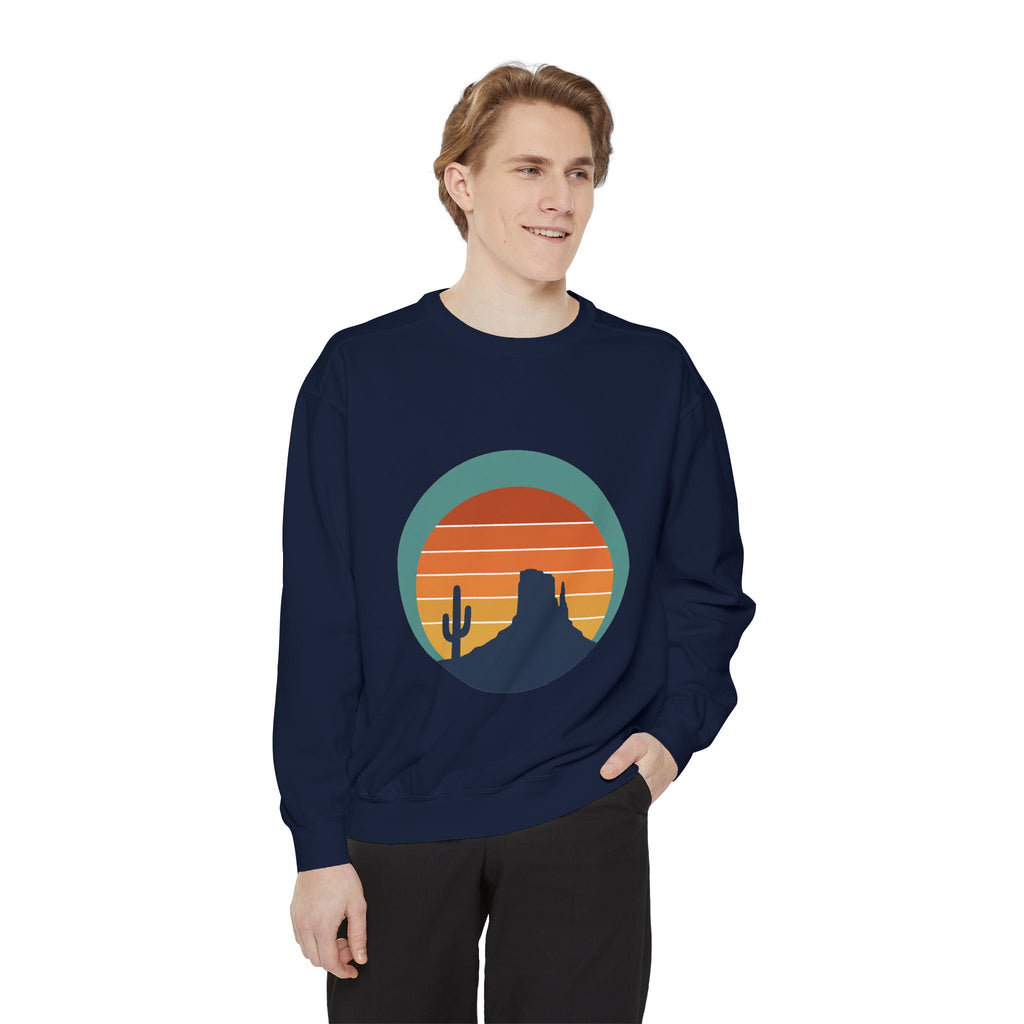 Retro Sunset Desert Shirt, Vintage Cactus Tee, Southwest Nature Gift, 70s Landscape Sweatshirt