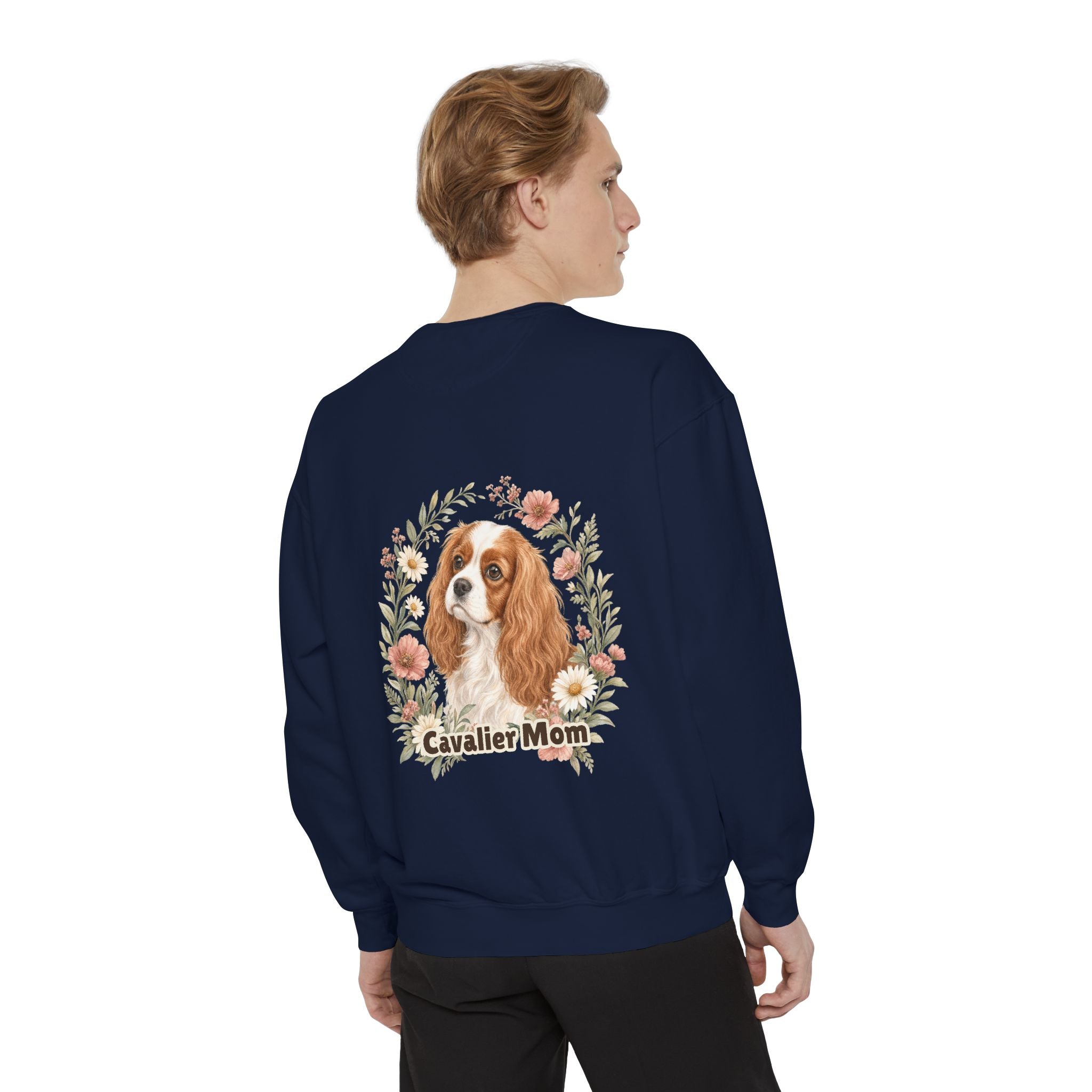 Cavalier Mom Shirt, Cavalier King Charles Spaniel Tee, Dog Mom Gift, Wildflower Dog Lover Sweatshirt