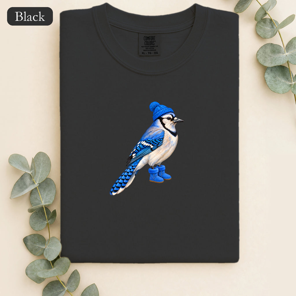 Blue Jay Illustration Shirt | Bird Graphic, Nature Theme