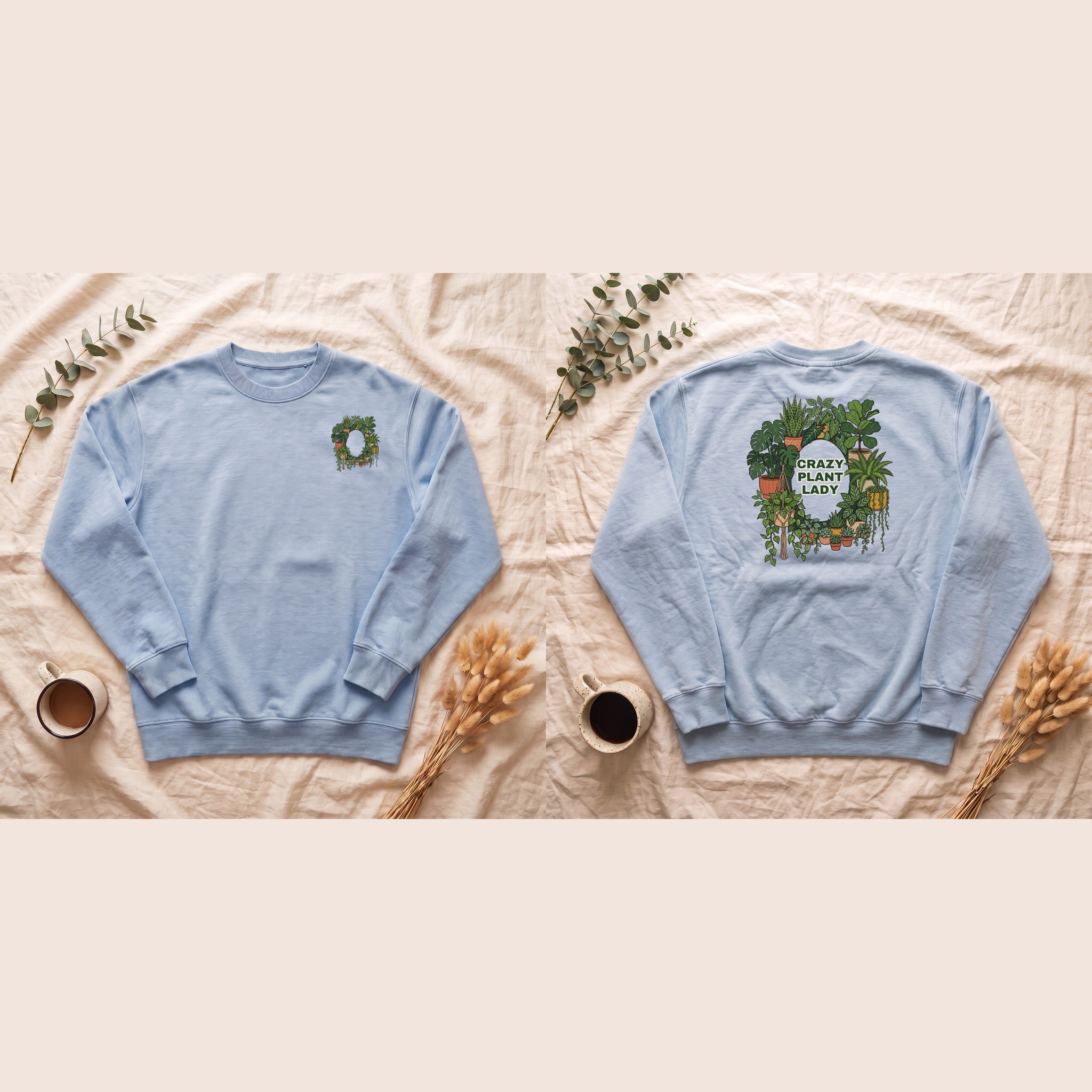 Crazy Plant Lady Shirt, Plant Mom Tee, Houseplant Lover Gift, Gardening Plant Sweatshirt