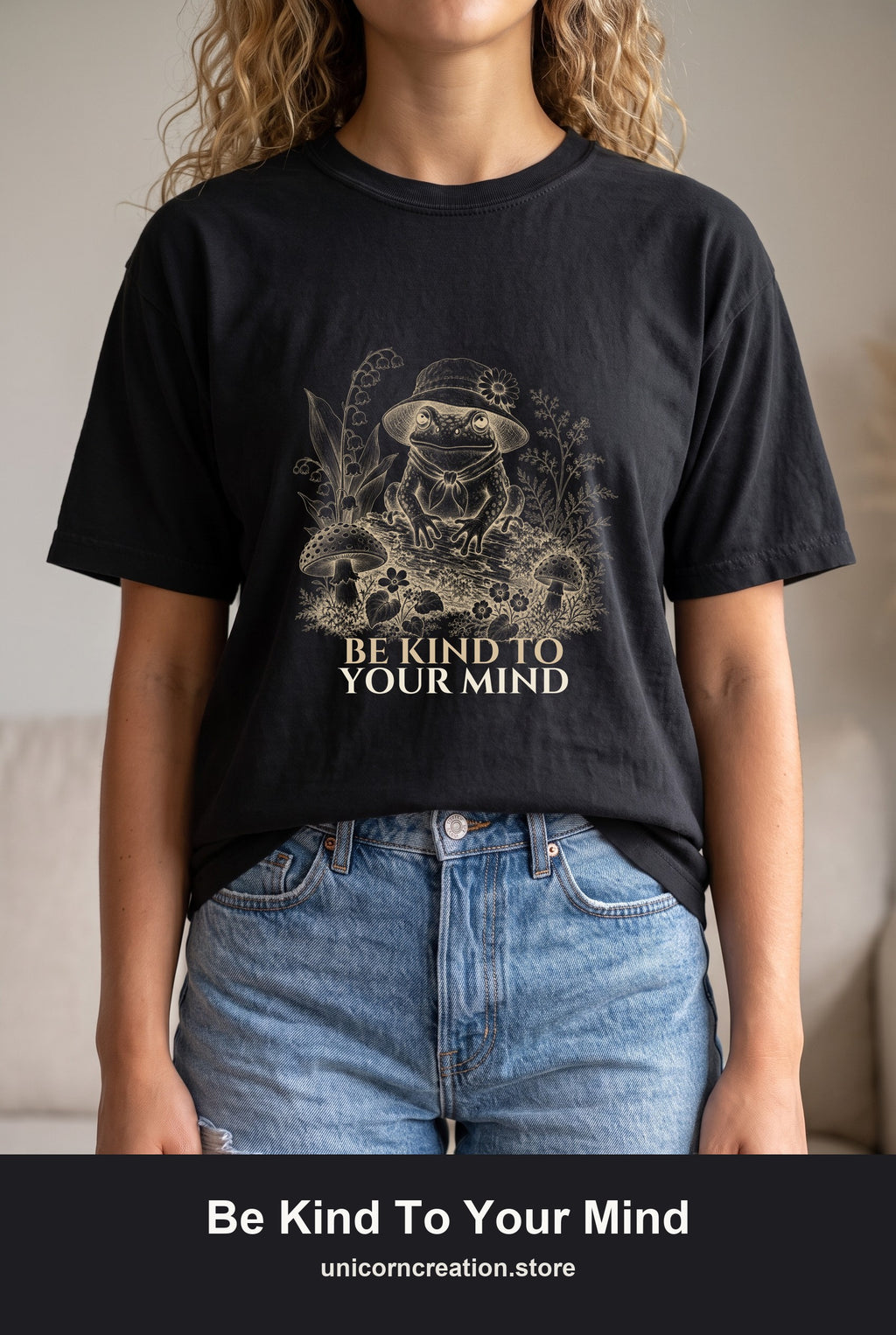Be Kind To Your Mind Shirt, Cute Frog Tee, Mental Health Awareness Gift, Kawaii Frog Sweatshirt