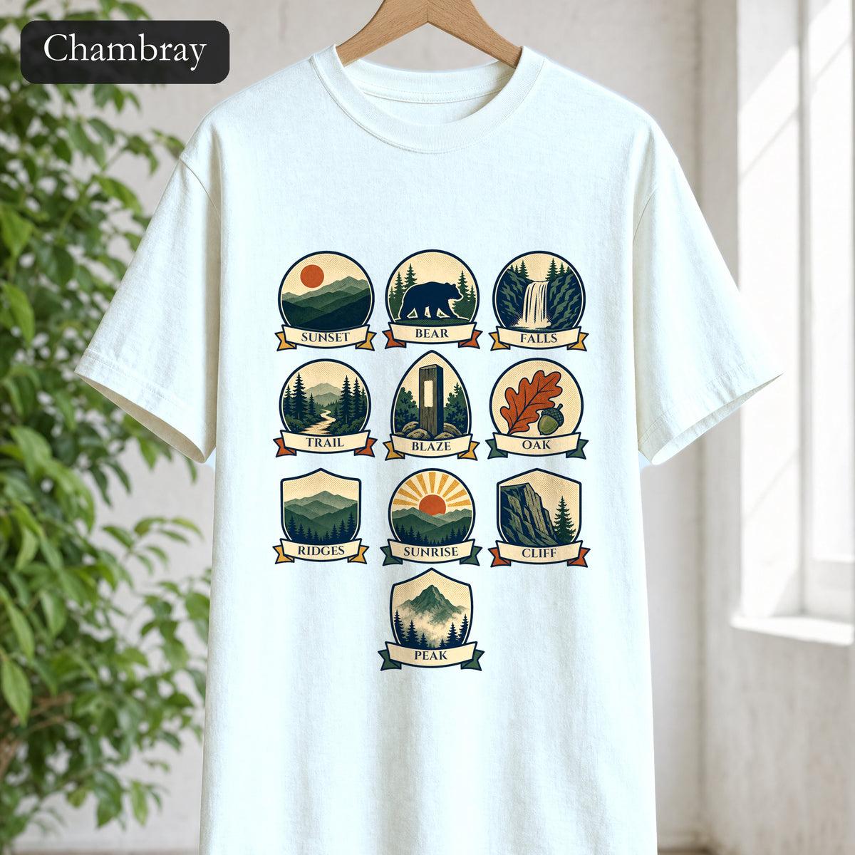 Appalachian Trail Shirt, Hiking Badge Tee, AT Thru Hiker Gift, Retro Adventure Nature Sweatshirt