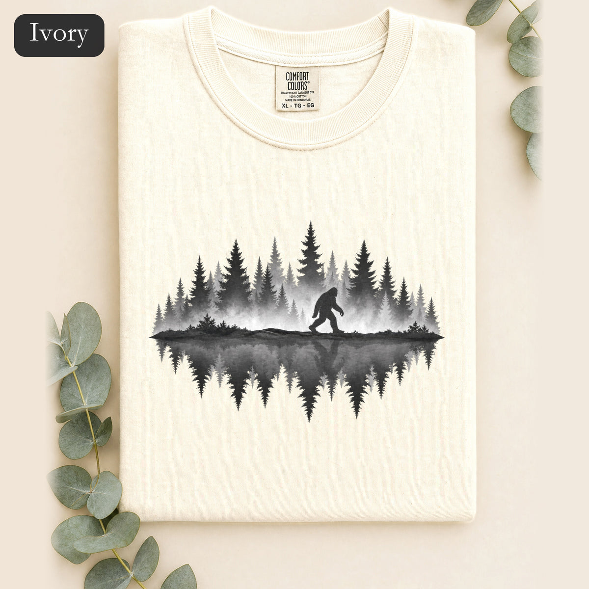 Bigfoot Silhouette Forest Shirt