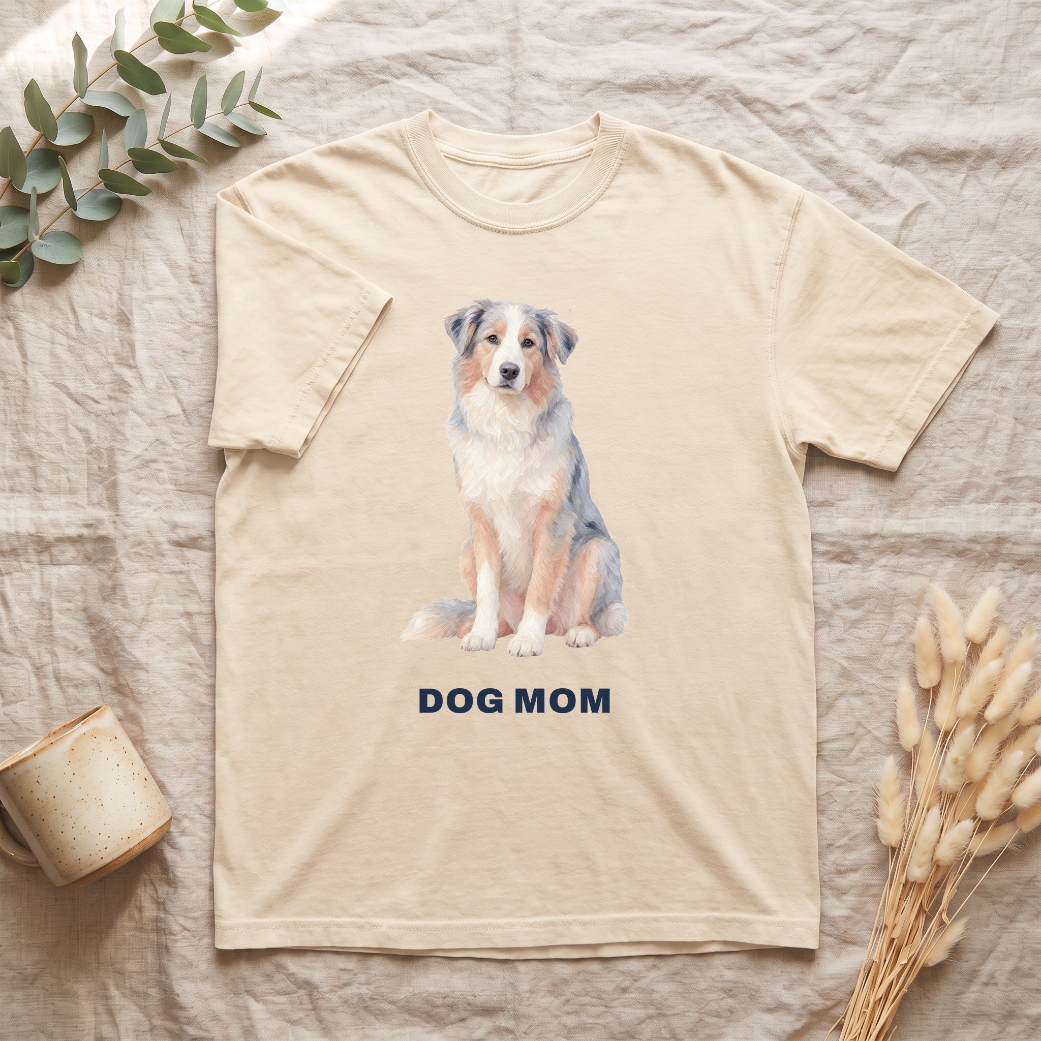 Dog Mom Shirt, Pastel Painterly Dog Tee, Cute Dog Lover Gift, Dog Owner Sweatshirt for Her